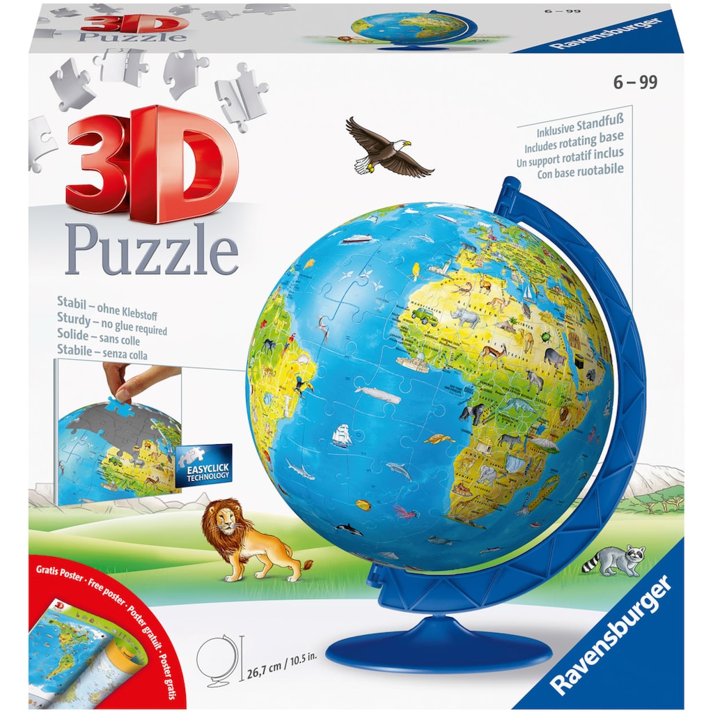 Ravensburger Puzzleball »Kinderglobus in deutscher Sprache«
