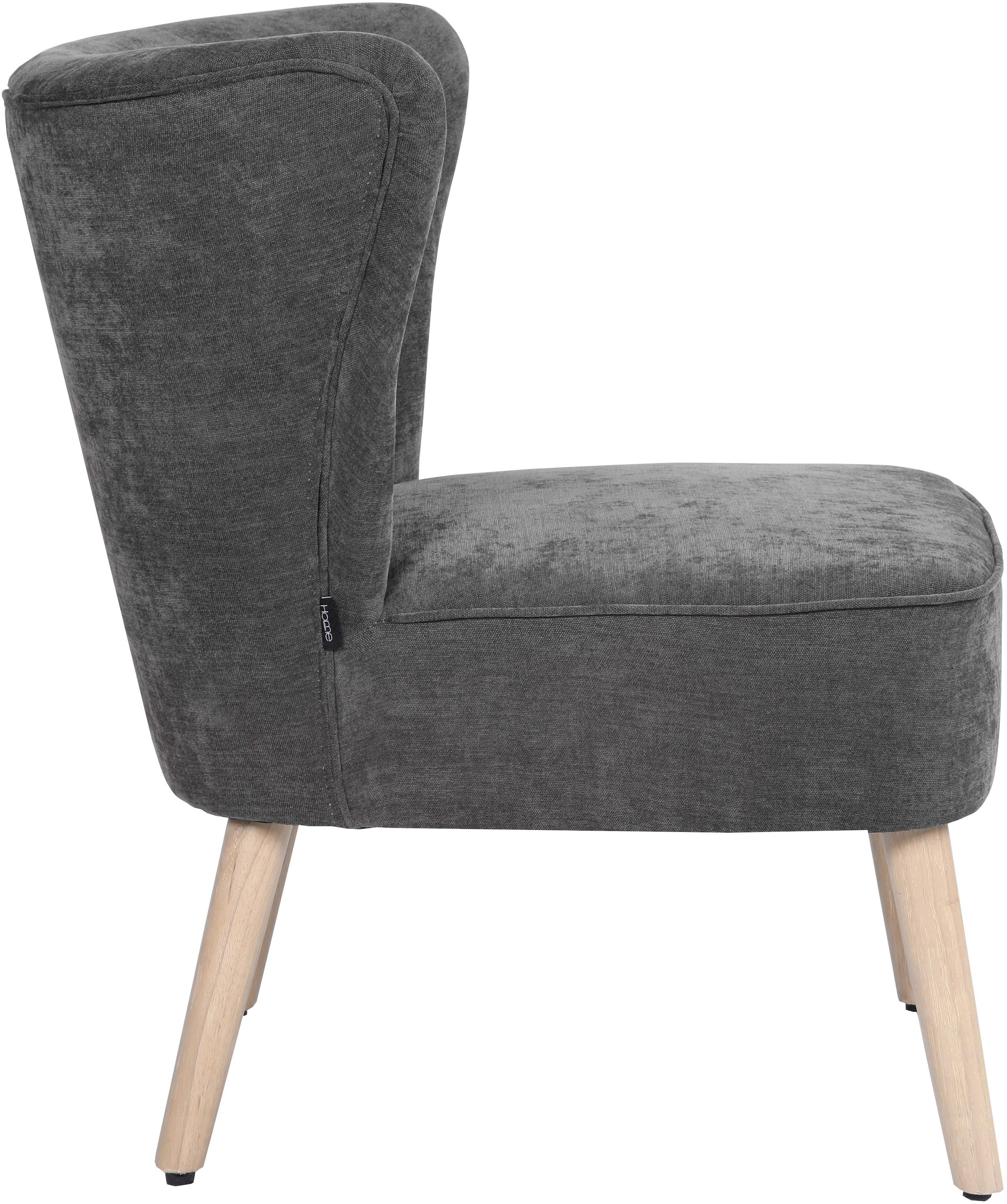 Home affaire Loungesessel »JORIEL moderner Ohrensessel mit Knopfsteppung« mit Echtholzfüßen und feinem Struktur-Bezug