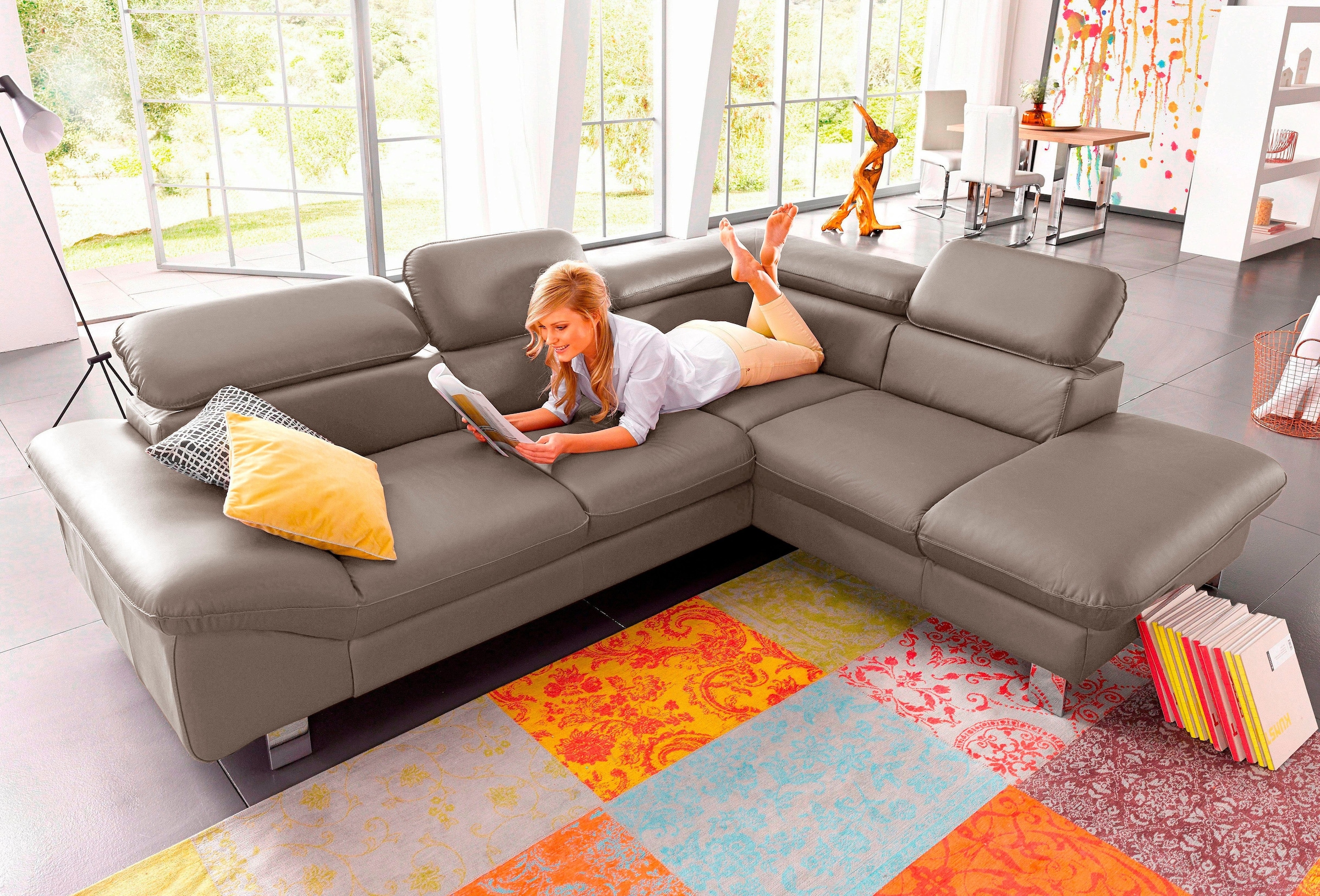 COTTA Polstergarnitur »Driver L-Form«, (Set), Set bestehend aus: Ecksofa mi günstig online kaufen