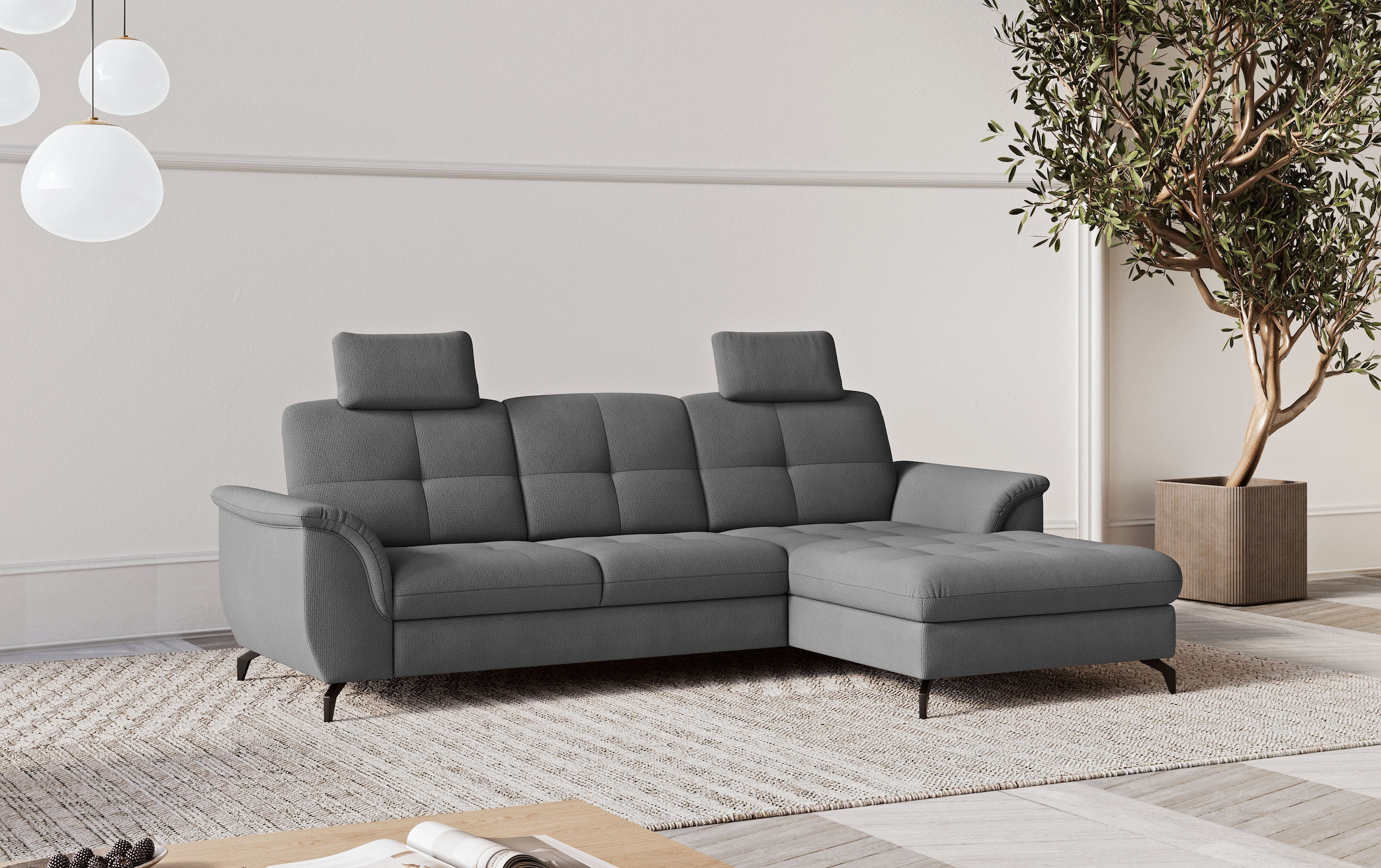 sit&more Ecksofa »Zora L-Form«, wahlweise mit Bettfunktion und Bettkasten günstig online kaufen