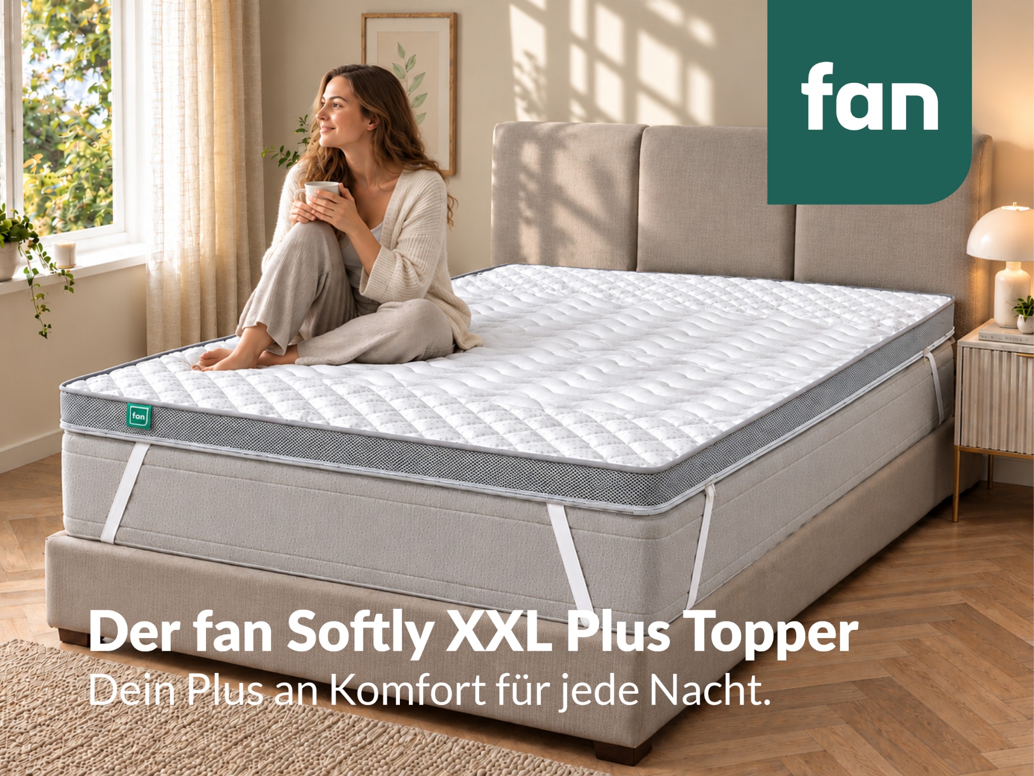 fan Topper »Softly XXL Plus, Topper 90x200, 140x200 cm und weitere Größen« Kundenliebling, über 1500 positive Bewertungen >Made in Germany<