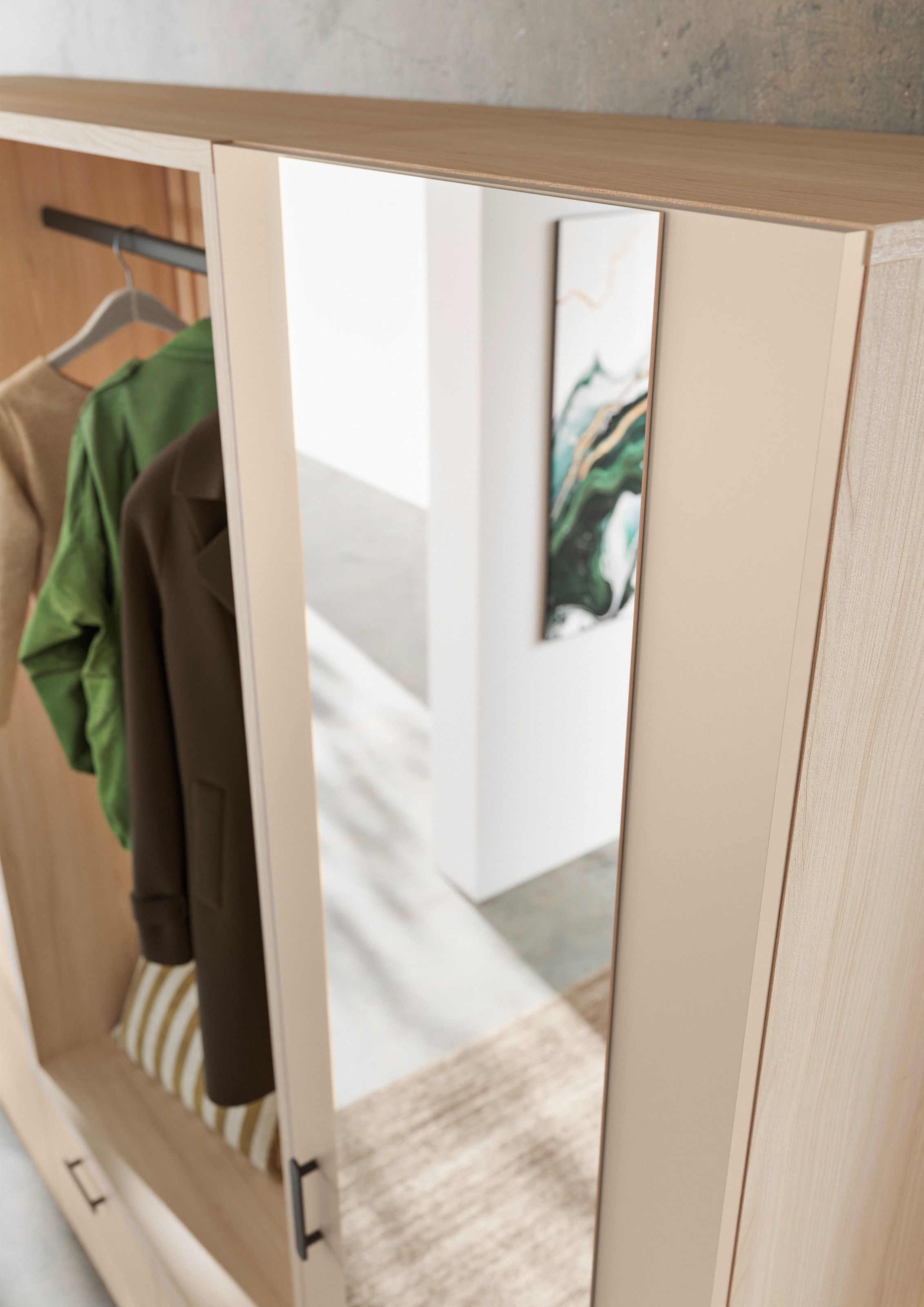 HBZ Garderoben-Set »Hannover Kompaktgarderobe B/H/T 210x200x45 cm« 4 Stk. tlg.