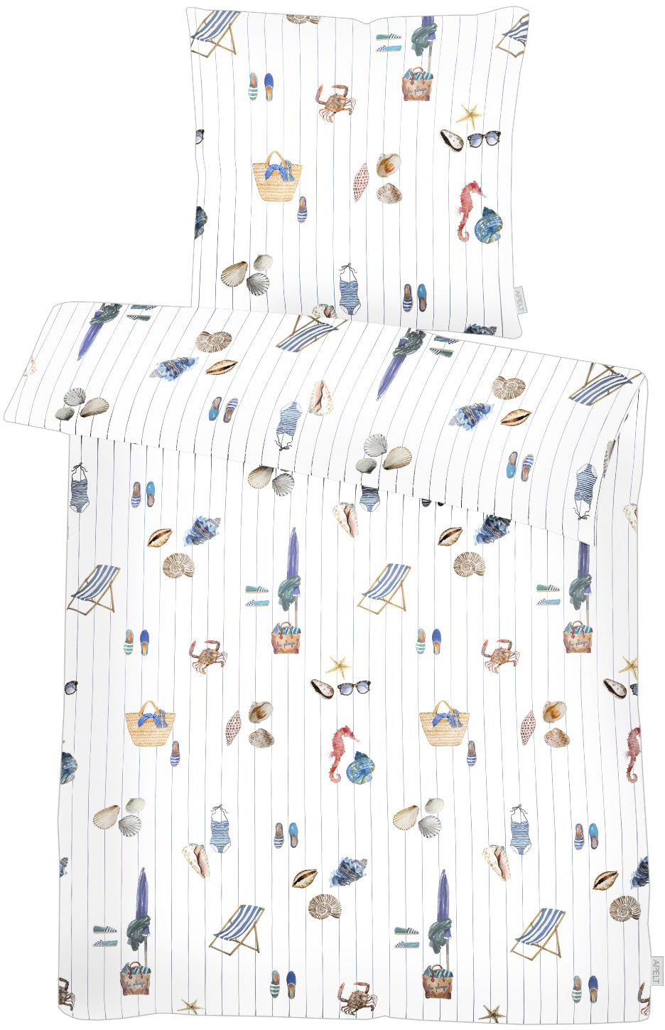 APELT Bettwäsche »Solea Gots« 2 Stk. tlg. Bio-Baumwolle, Pflegeliecht günstig online kaufen