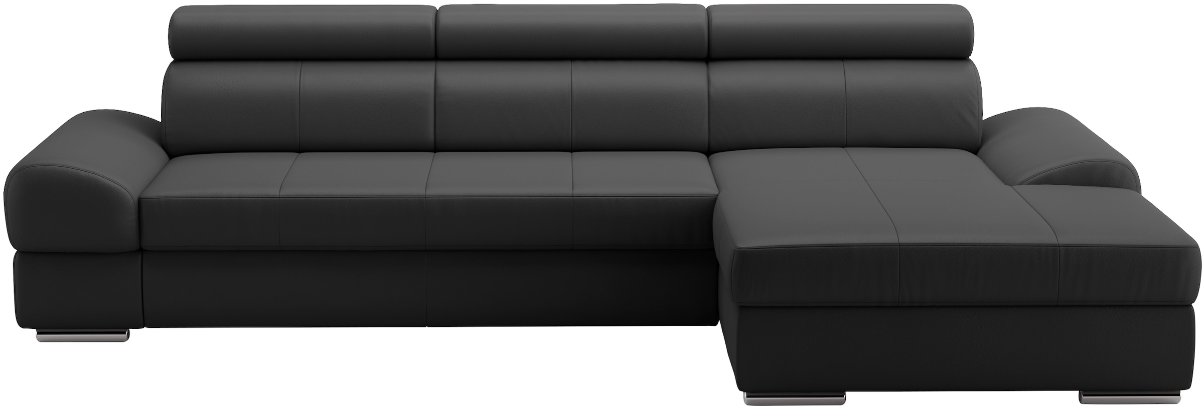 sit&more Ecksofa Broadway, mit verstellbaren Kopfteilen, wahlweise mit Bettfunktion