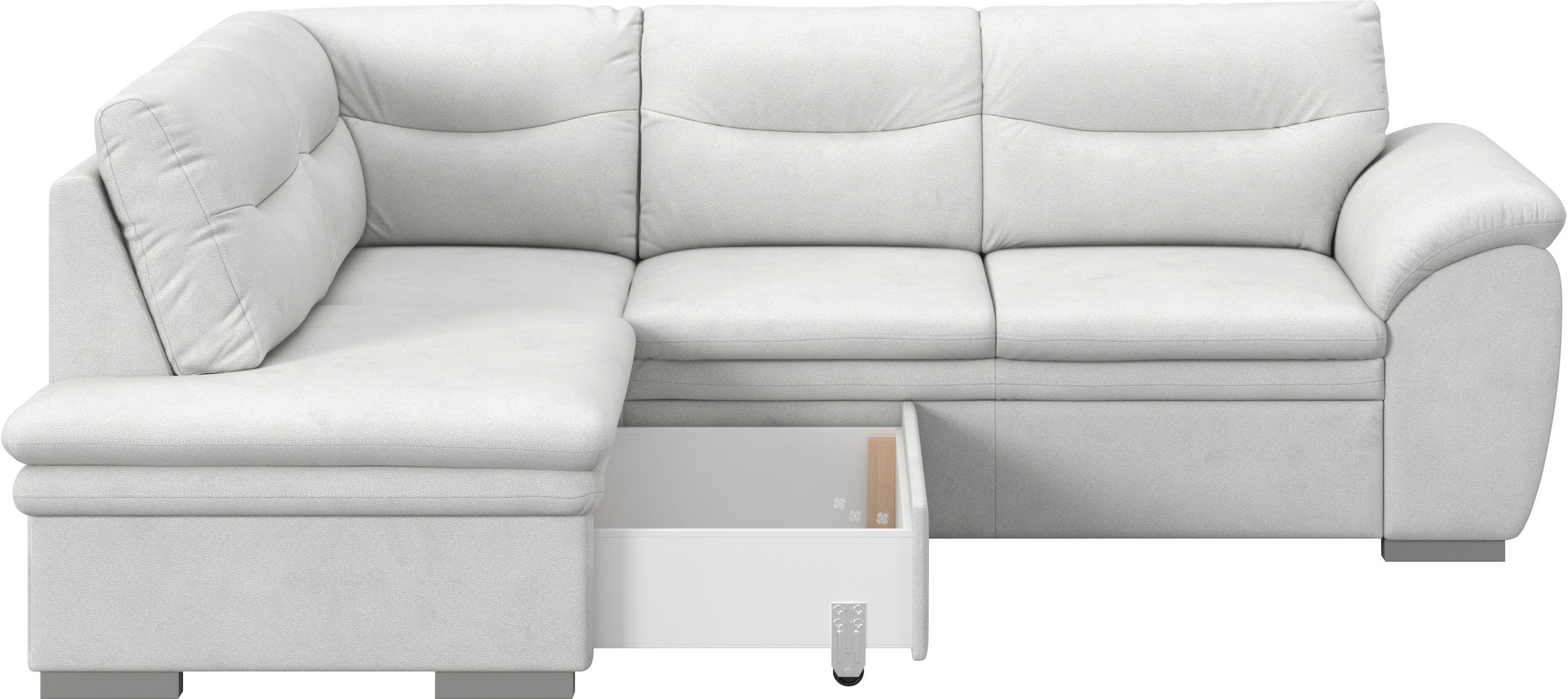 COTTA Ecksofa »Leandra L-Form«, wahlweise mit Bettfunktion & Bettkasten