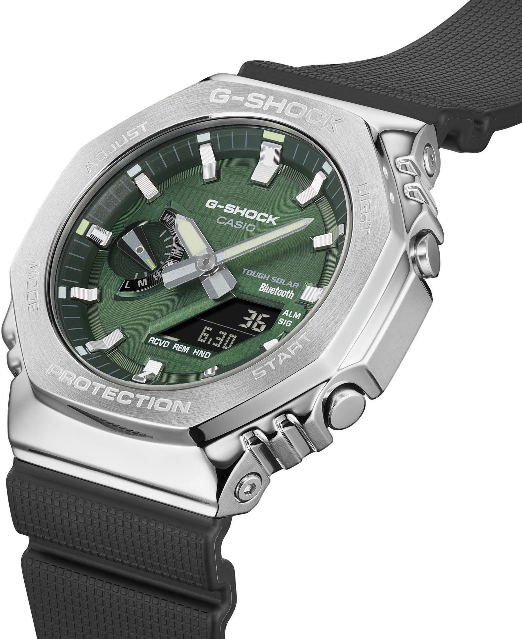 CASIO G-SHOCK Smartwatch, Armbanduhr, Herrenuhr, Bluetooth, Resinarmband,Weltzeit, Phone Finder,)
