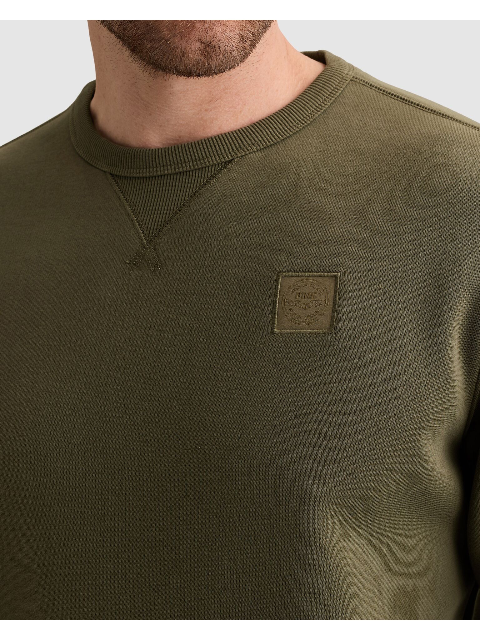 PME LEGEND Sweatshirt , Kleine Passe am Ausschnitt

