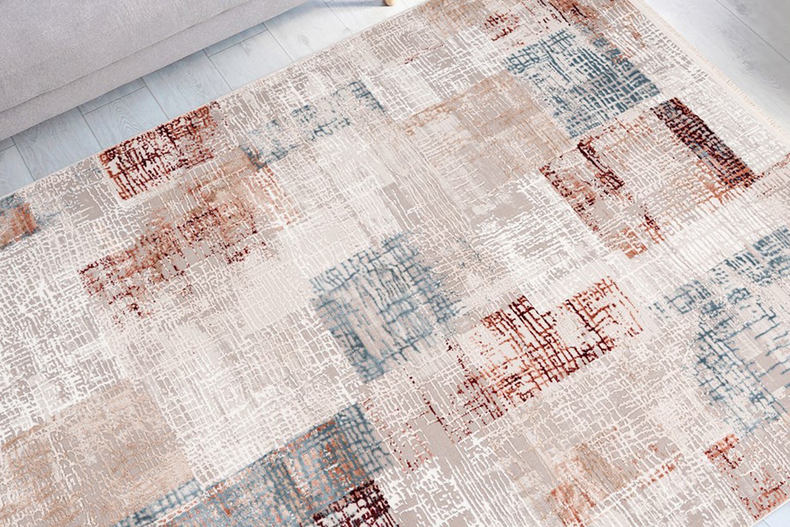 my home Teppich »Mika«, rechteckig, 12 mm Höhe, Vintage Design, Wohnzimmer günstig online kaufen
