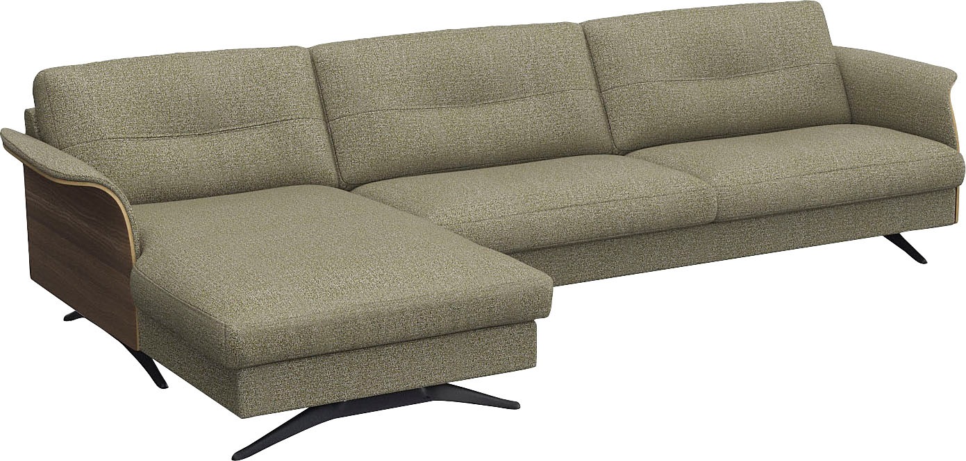 FLEXLUX Ecksofa »Glow, super bequem durch hochwertigem Sitzaufbau mit Federkern, L-Form«, Modernes skandinavisches Design