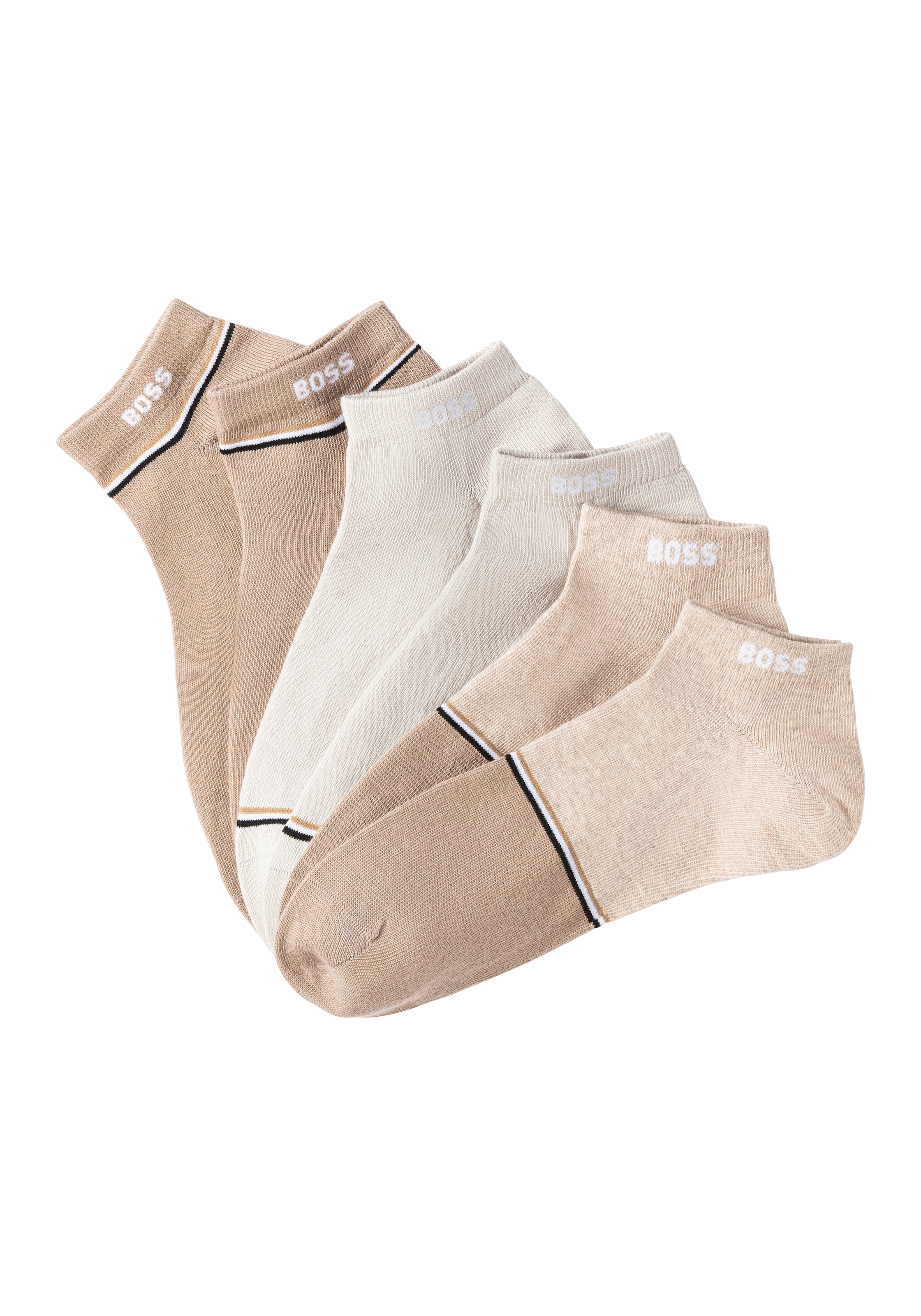 BOSS Freizeitsocken »3P AS Colorblock«, (Packung, 3 Paar), Mit BOSS Logoschriftzug