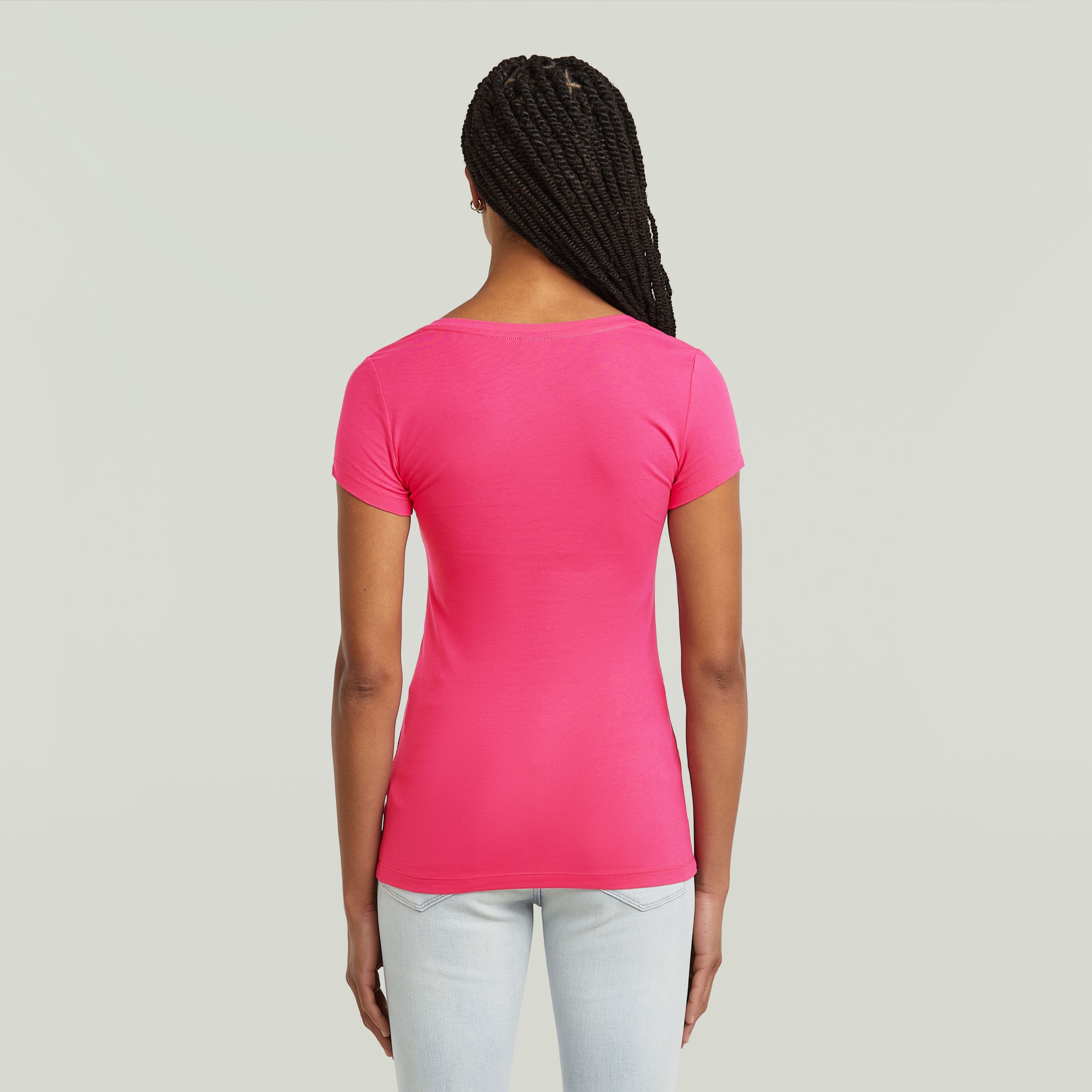 G-STAR V-Shirt »Base v t wmn cap sl«, mit kleinem Logodruck vorne