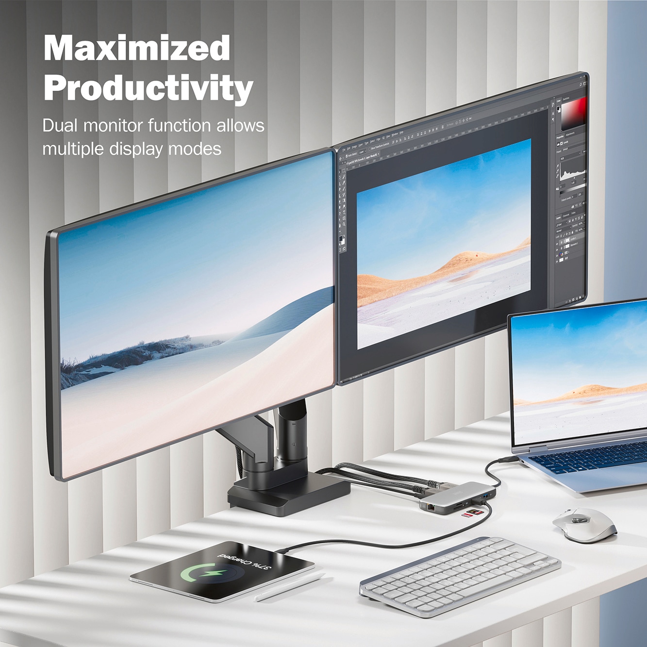 Digitus Laptop-Dockingstation »USB-C Docking Station, 8-Port, HDMI, USB, RJ45, SD«