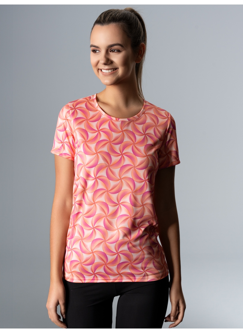 Trigema T-Shirt »TRIGEMA Sport T-Shirt mit modischem Allover-Print«, (1 tlg.)
