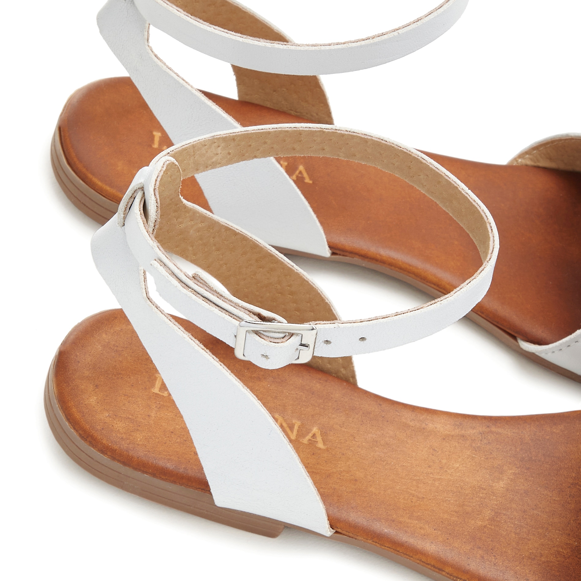 LASCANA Sandale »Sommerschuh«, Sandalette, Sommerschuh, offener Schuh aus Leder