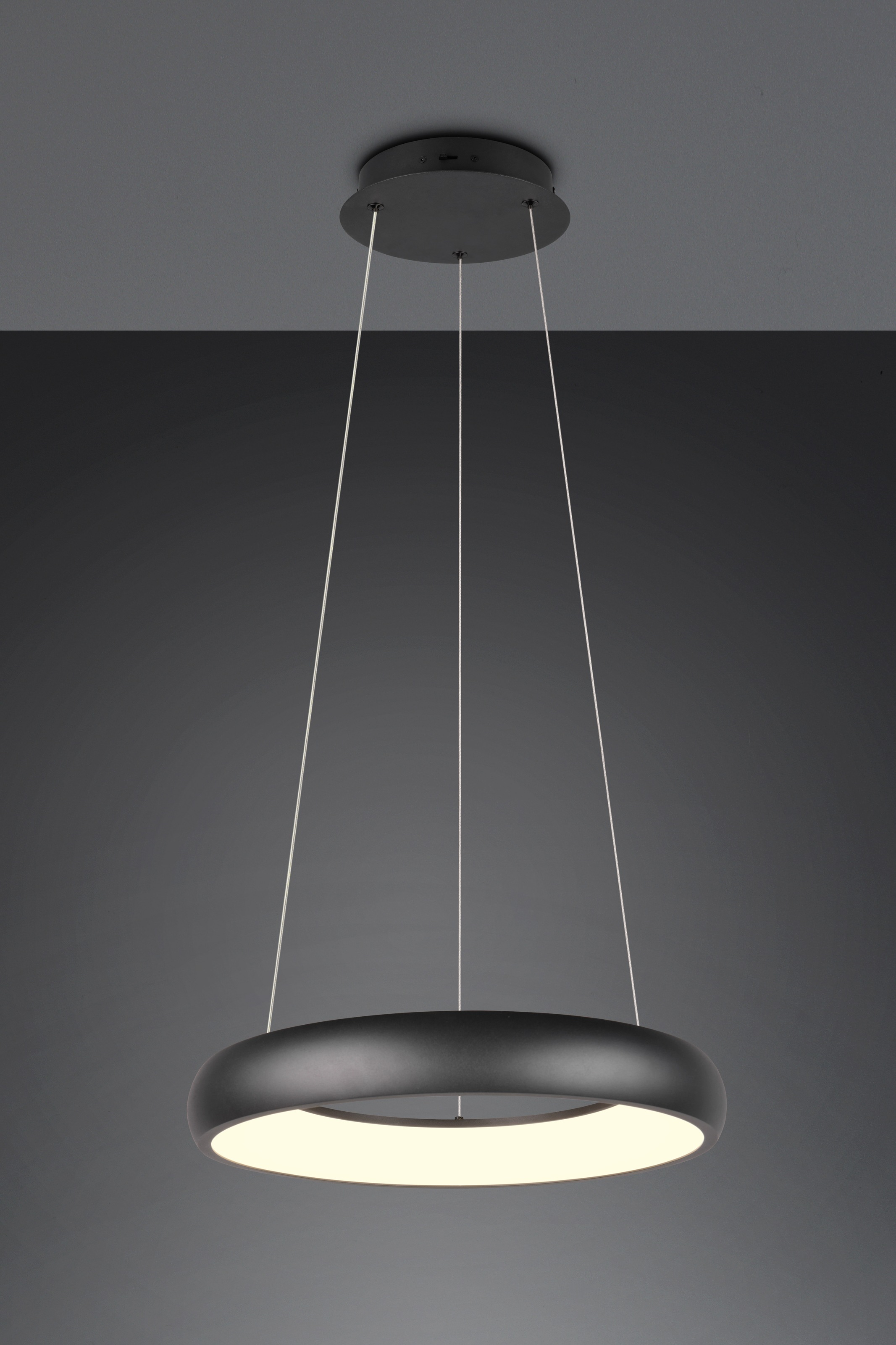 TRIO Leuchten LED Pendelleuchte »CARDONA, LED Ring Hängeleuchte, 3300 Lumen 29W, Lichtfarbe einstellbar«, 1 flammig, Leuchtmittel LED-Board | LED fest integriert, 2300/3000/4000K warmweiß bis kaltweiß, 3 Stufen dimmbar Höhe 150cm Ø46