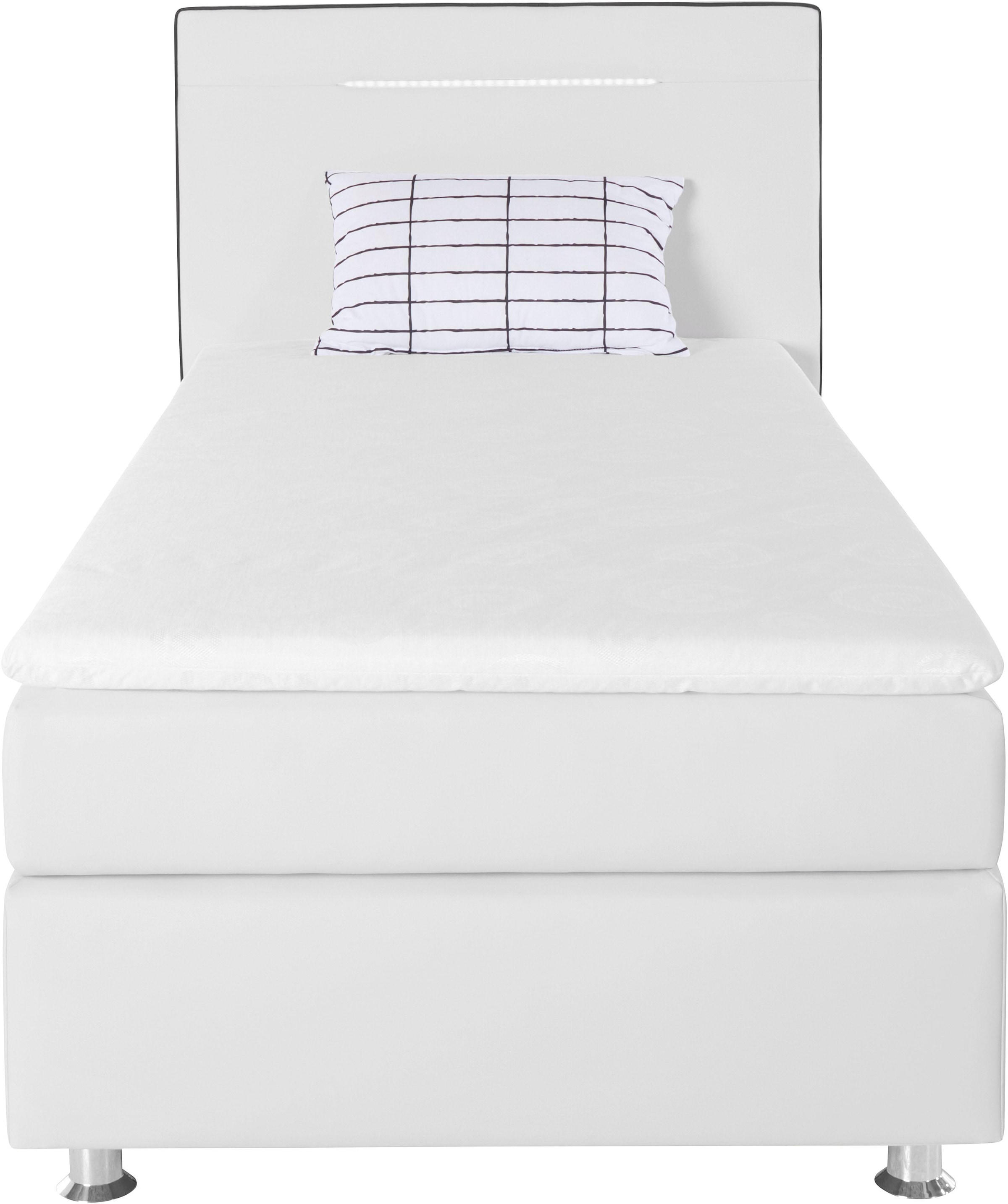 COLLECTION AB Boxspringbett, inkl. LED-Beleuchtung, Topper und Kissen