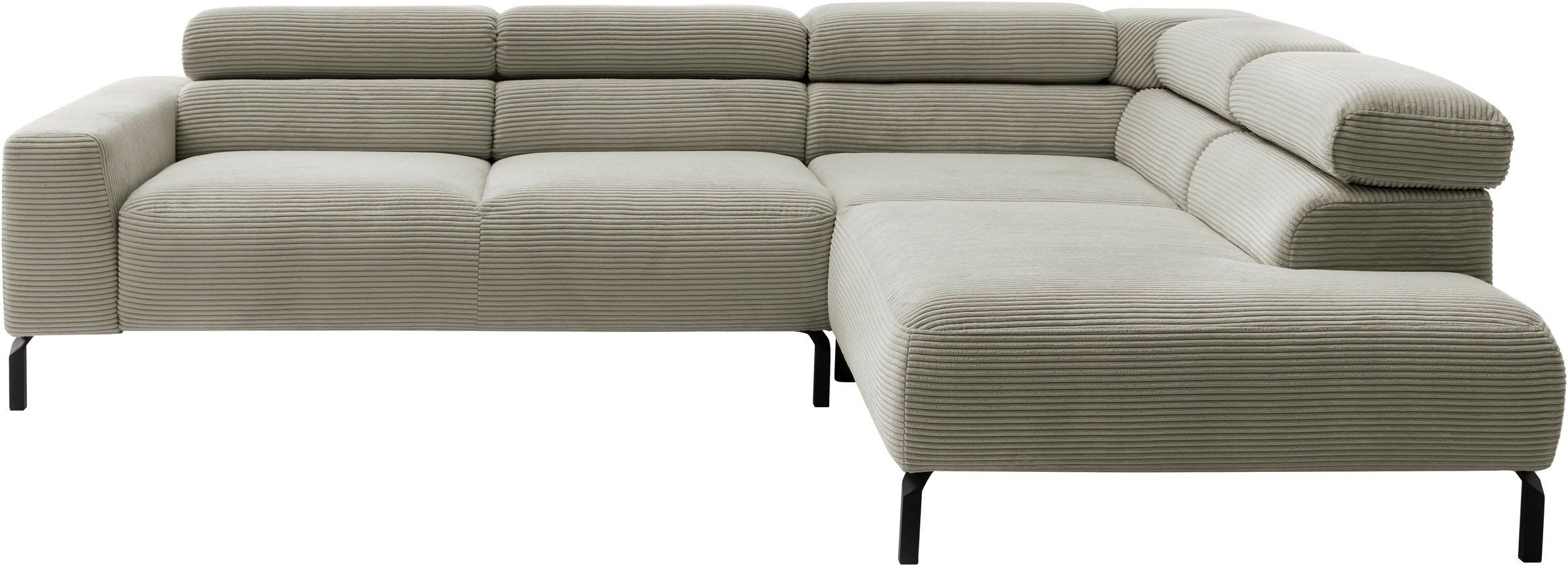 PLACES OF STYLE Ecksofa »Antonelli, L-Form, inkl. Kopfteilverstellung, Brei günstig online kaufen