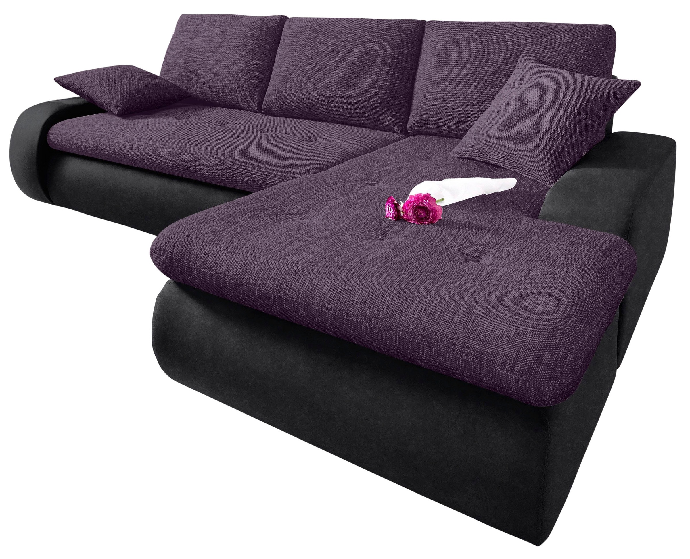 TRENDMANUFAKTUR Ecksofa »Indie, modern und bequem, Materialmix, OTTOs Choic günstig online kaufen