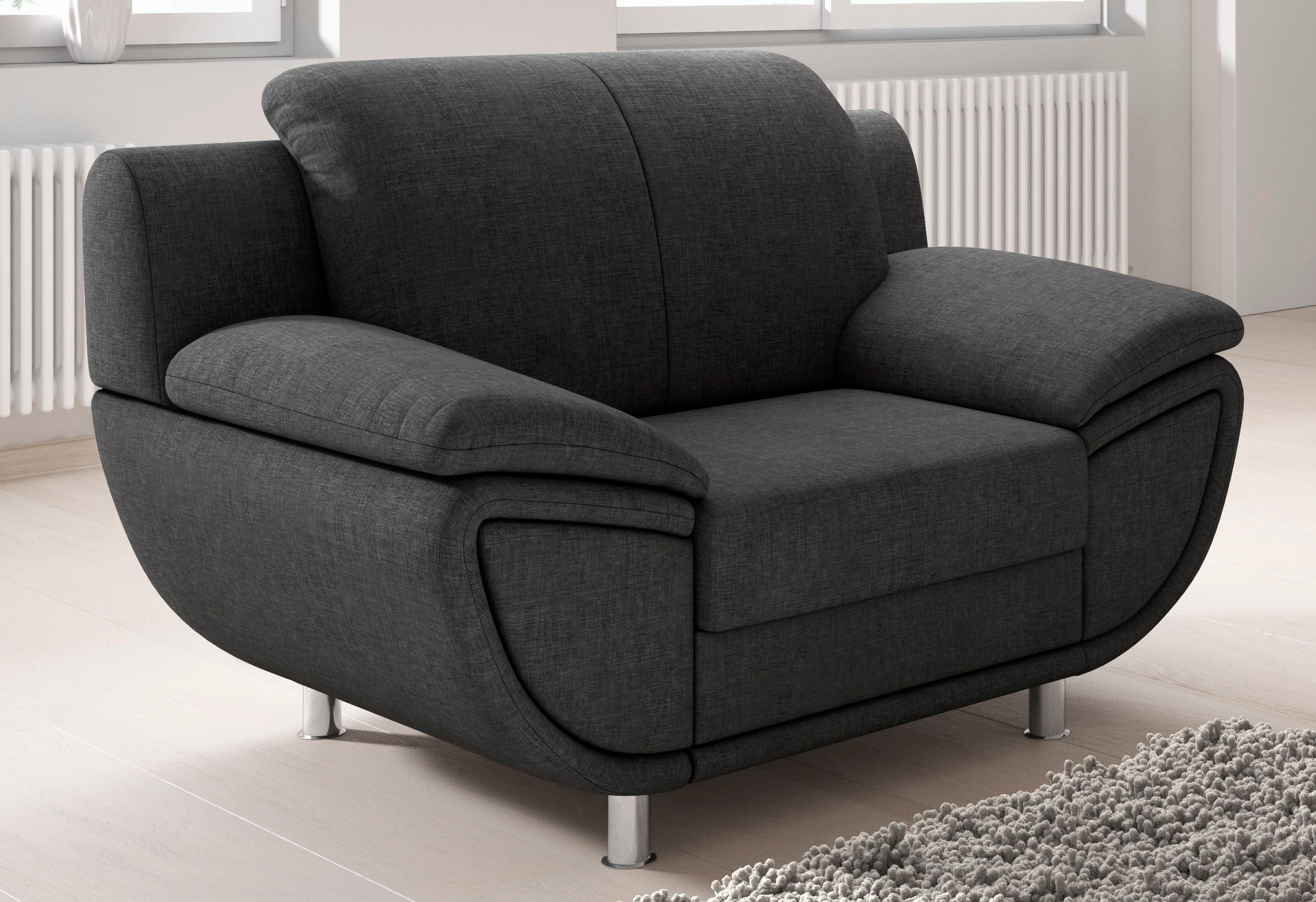 TRENDMANUFAKTUR Sessel »Rondo II, Loungesessel zeitlos und bequem«, wahlwei günstig online kaufen