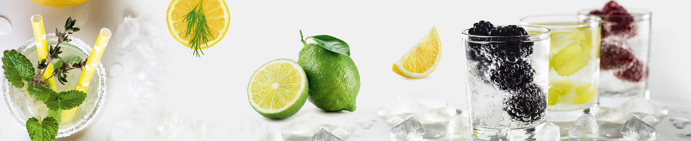 EXPRESS KÜCHEN Küchenrückwand »Cocktail« weiß/bunt