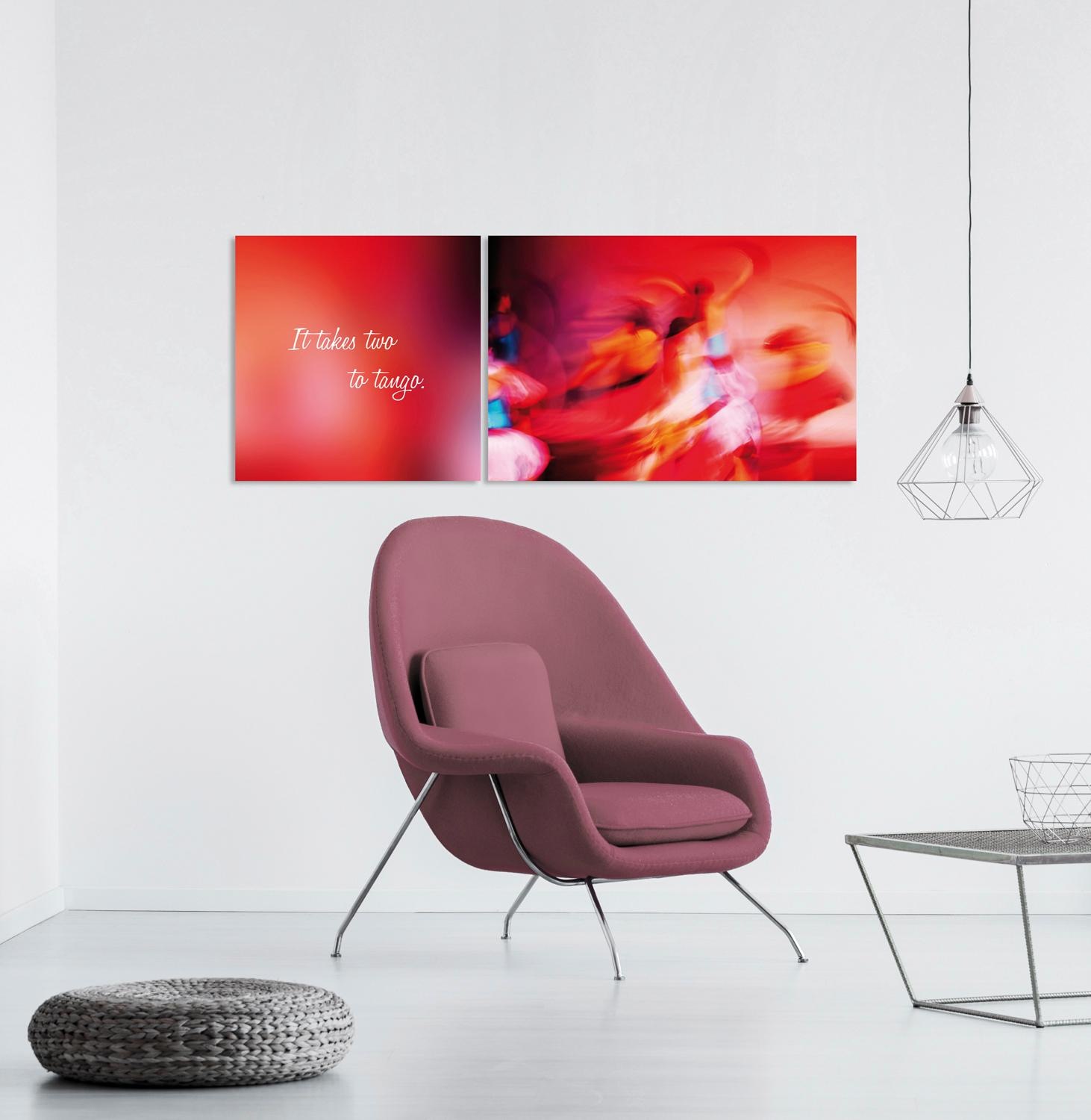 queence Leinwandbild »Tango«, Abstrakte-Kunst-Modern-Spa-Spa Bilder-Sprüche günstig online kaufen