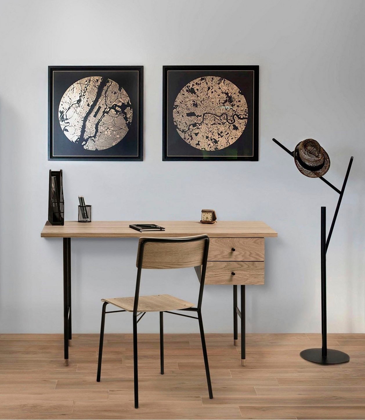 Woodman Schreibtisch »Jugend«, Schubladen mit Soft-Close-Funktion, Beine au günstig online kaufen