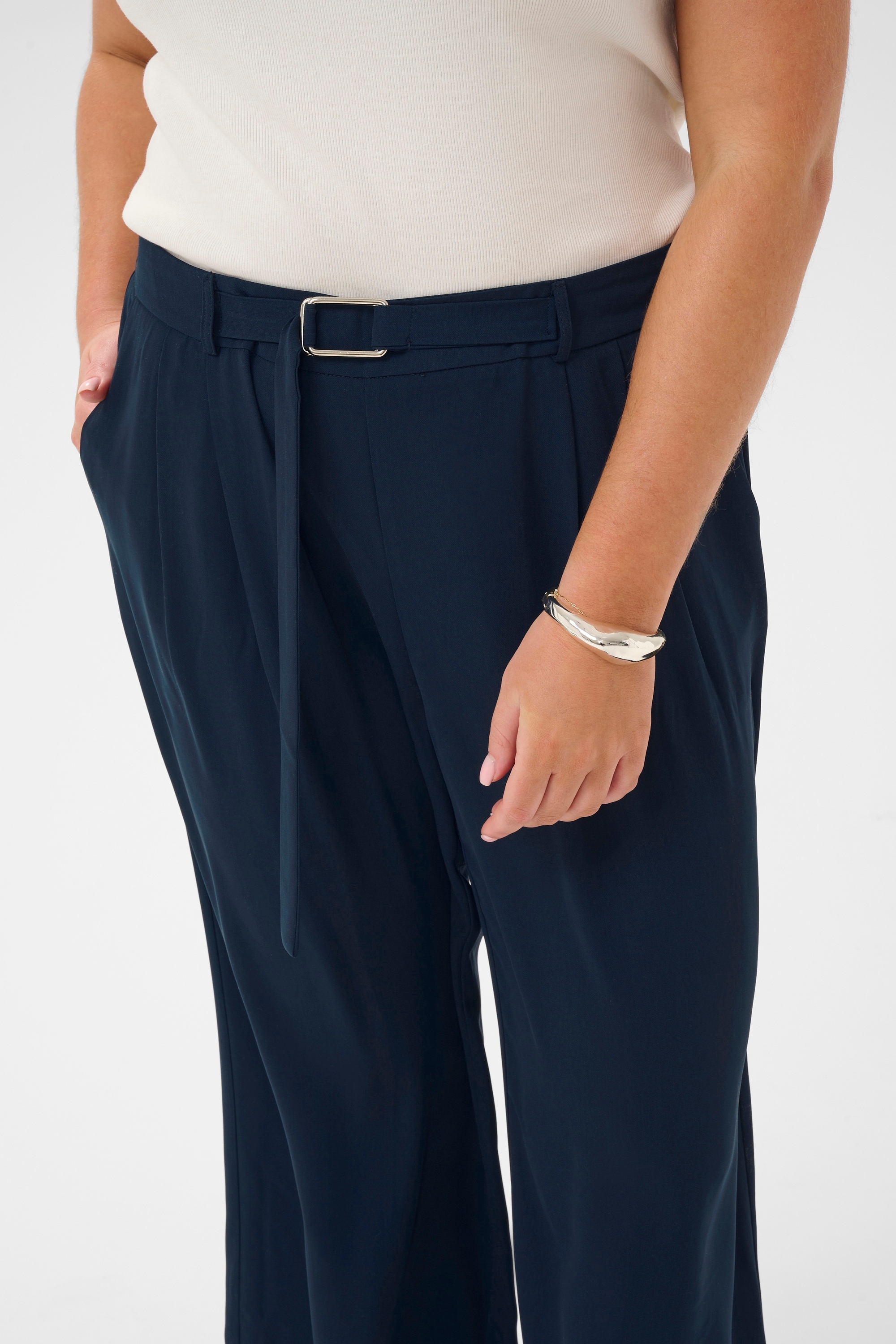 KAFFE Curve Stoffhose »Damen Casual Hose KCilia«