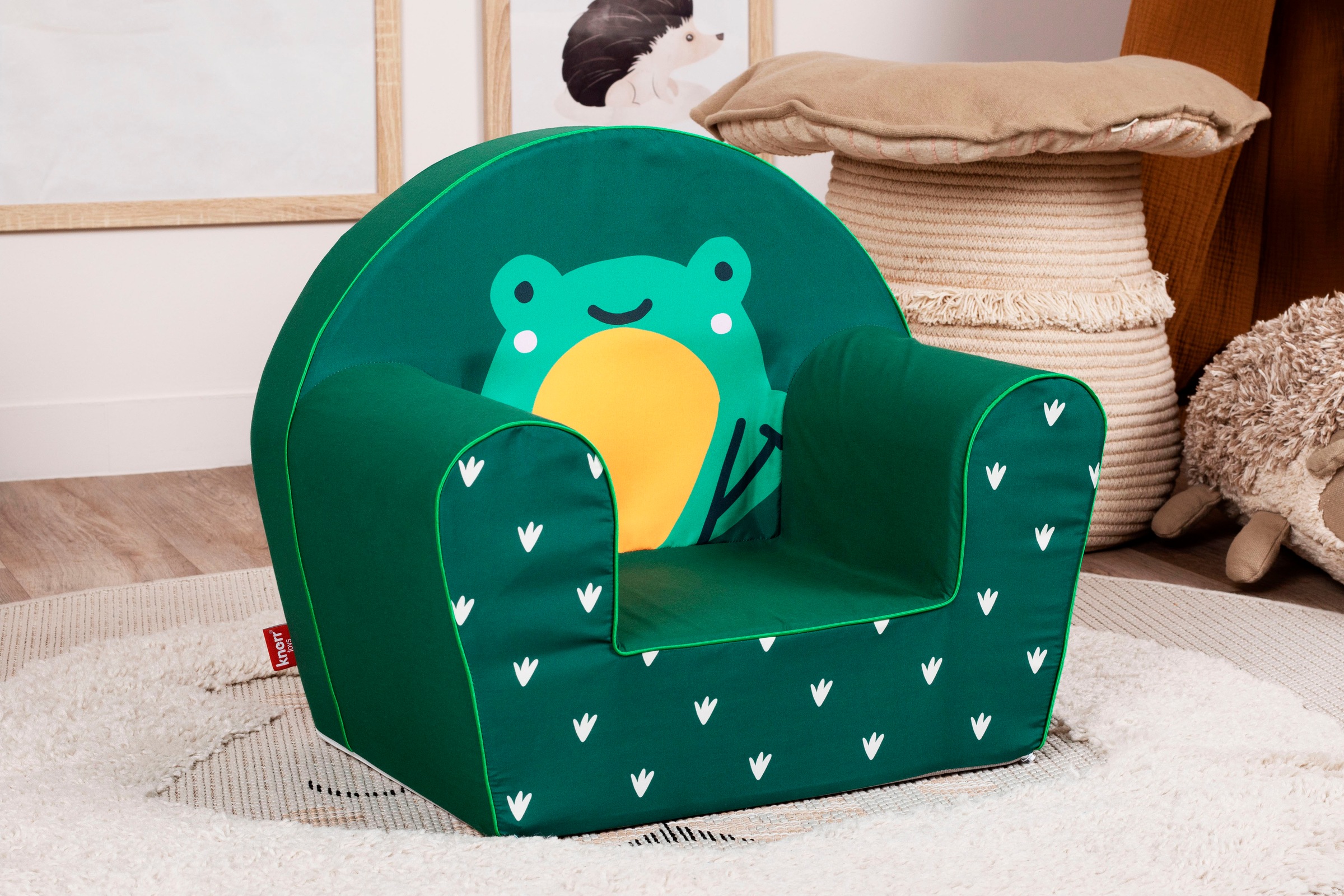 Knorrtoys® Sessel »Green frog«, für Kinder; Made in Europe