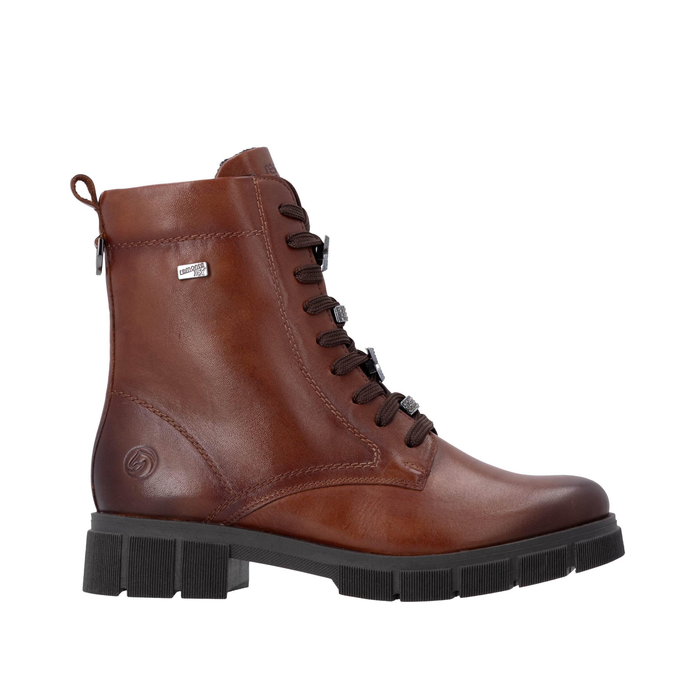 Remonte Schnürstiefelette  Schnürboots, Blockabsatz, mit wasserabweisender TEX-Membran
