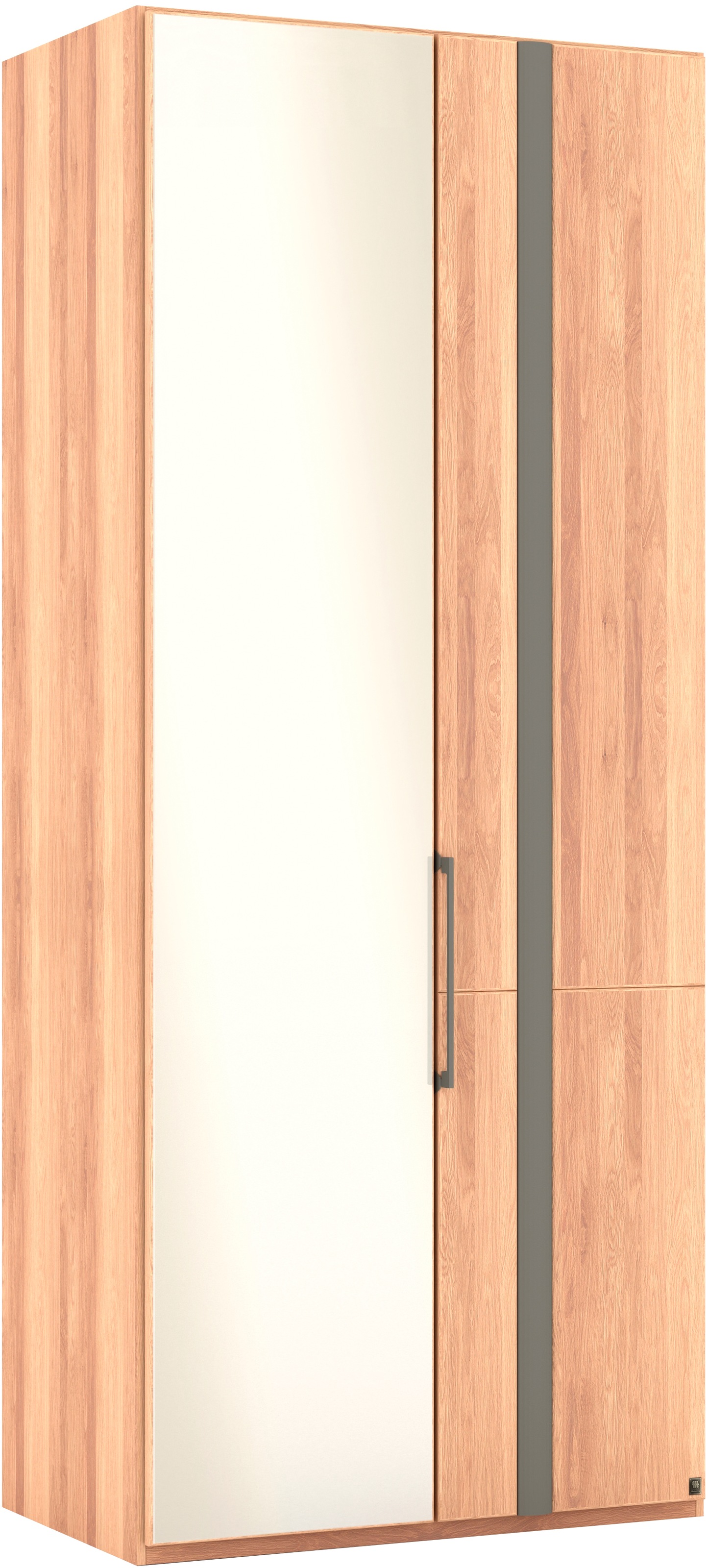 Musterring Drehtürenschrank »Sorrent, Kleiderschrank, Schrank, teilmassiv Eiche«, (mit Türdämpfern, in 5 Breiten & 2 Höhen, extra Böden, MADE IN GERMANY), Türen Eiche massiv oder als Parsol-Bronze-Spiegel, verschiedene Maße