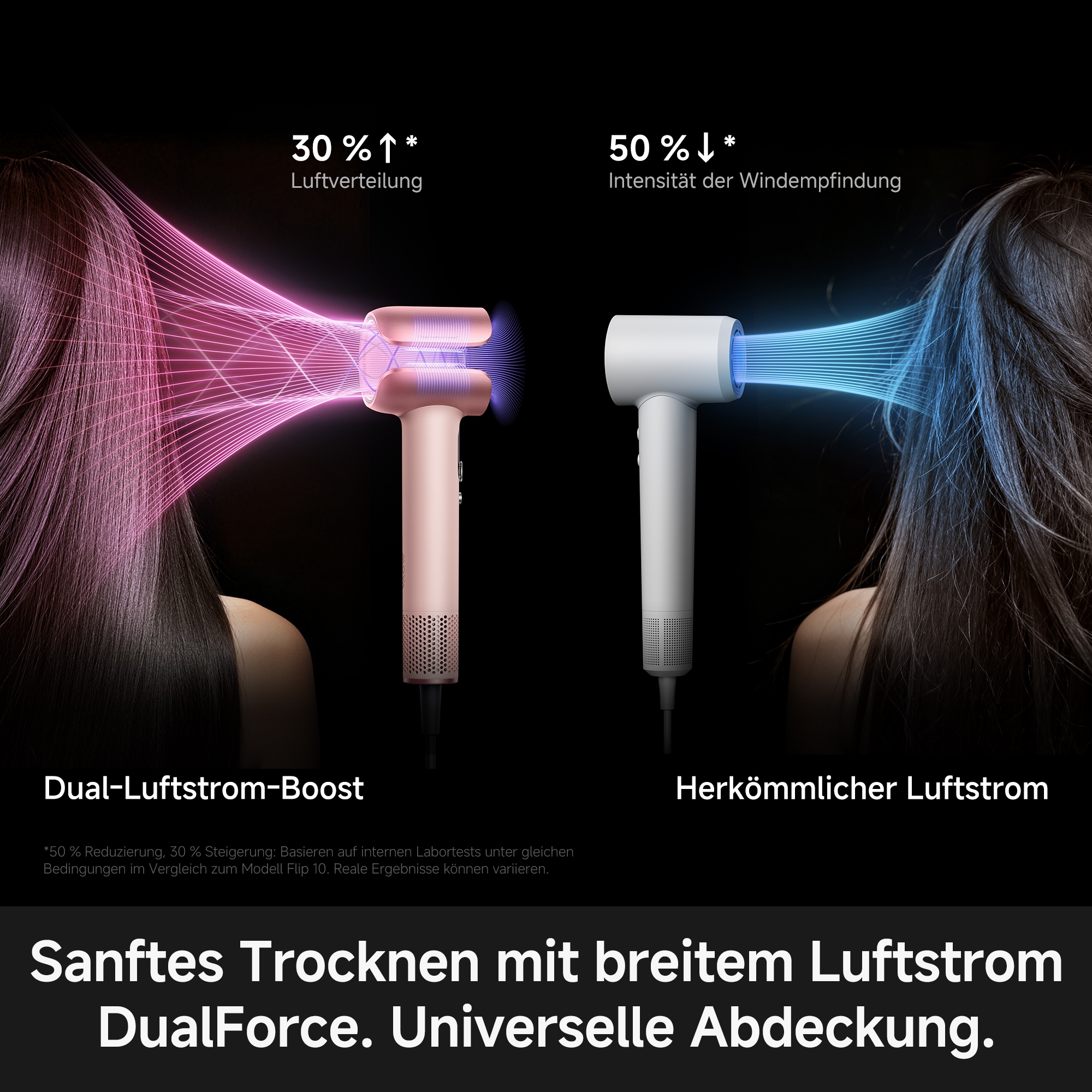 Mova Haartrockner »Aero C« 1.800 W 3 Aufsätze Hitzeschutz, schonende Pflege, leicht & kompakt