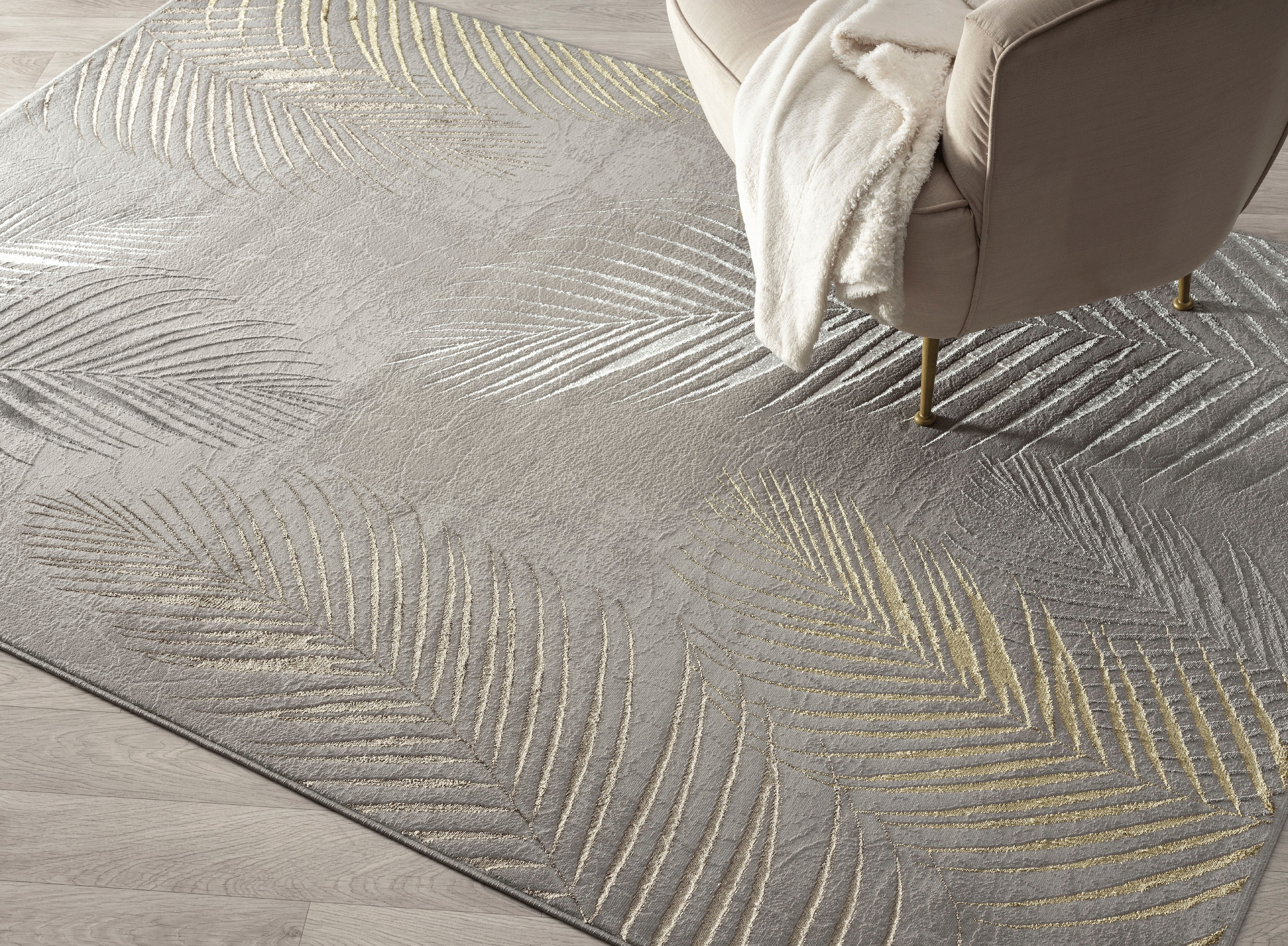 merinos Teppich »Creation 50051«, rechteckig, 10 mm Höhe, elegant, glänzend, Kurzflor, Indoor, pflegeleicht, robust
