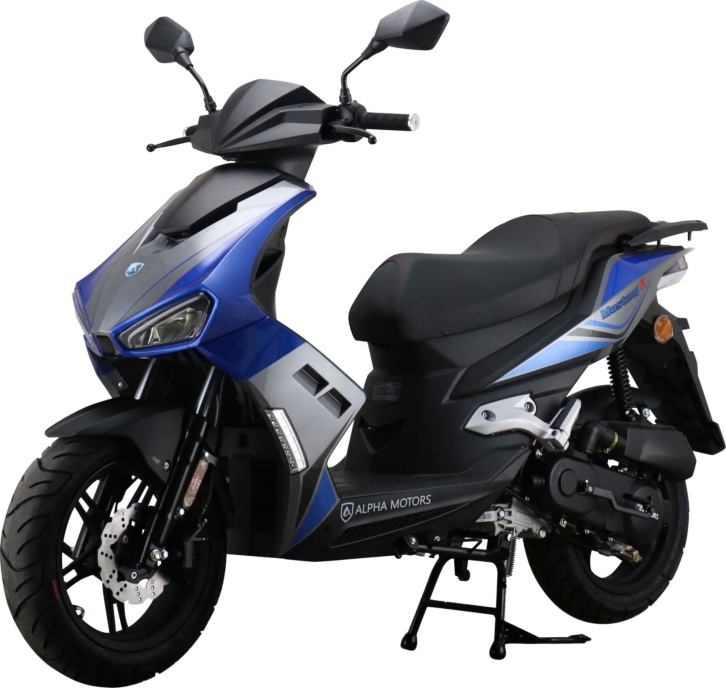 Alpha Motors Motorroller »Mustang FI«, 50 cm³, 45 km/h, Euro 5, 3 PS, mit USB-Anschluss und Lenkerschloss, sportliches Design
