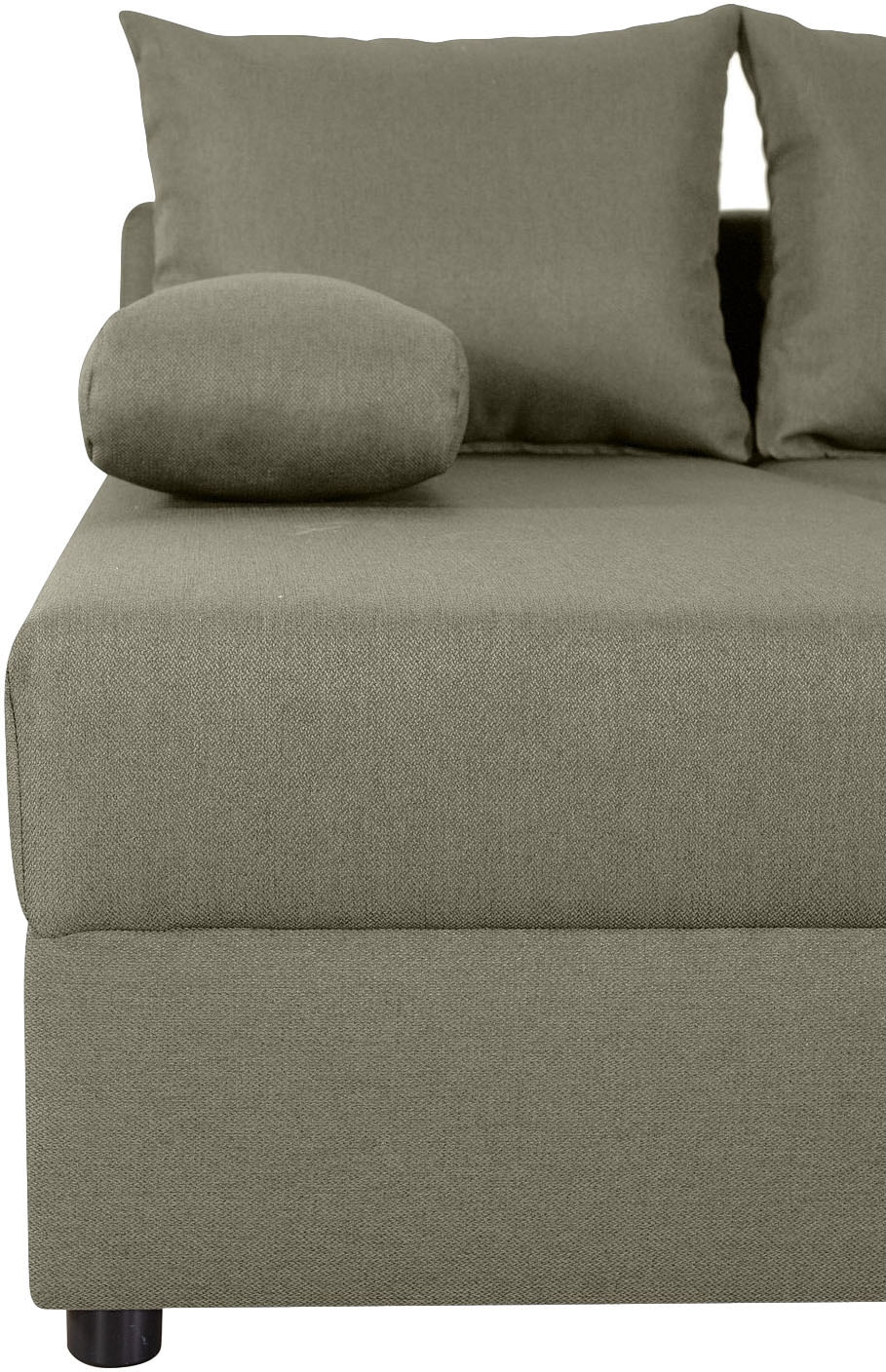 COLLECTION AB Wohnlandschaft »Pico U-Form, Breite 220, mit Schlaffunktion, Bettkasten & Zierkissen«, Liegefläche 117x220 cm