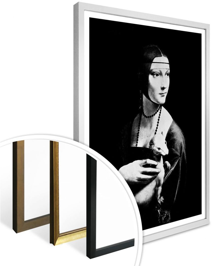 Wall-Art Poster Hermelin«, Bild, Wandposter »Dame Menschen, Poster, online bestellen Wandbild, St.), mit (1