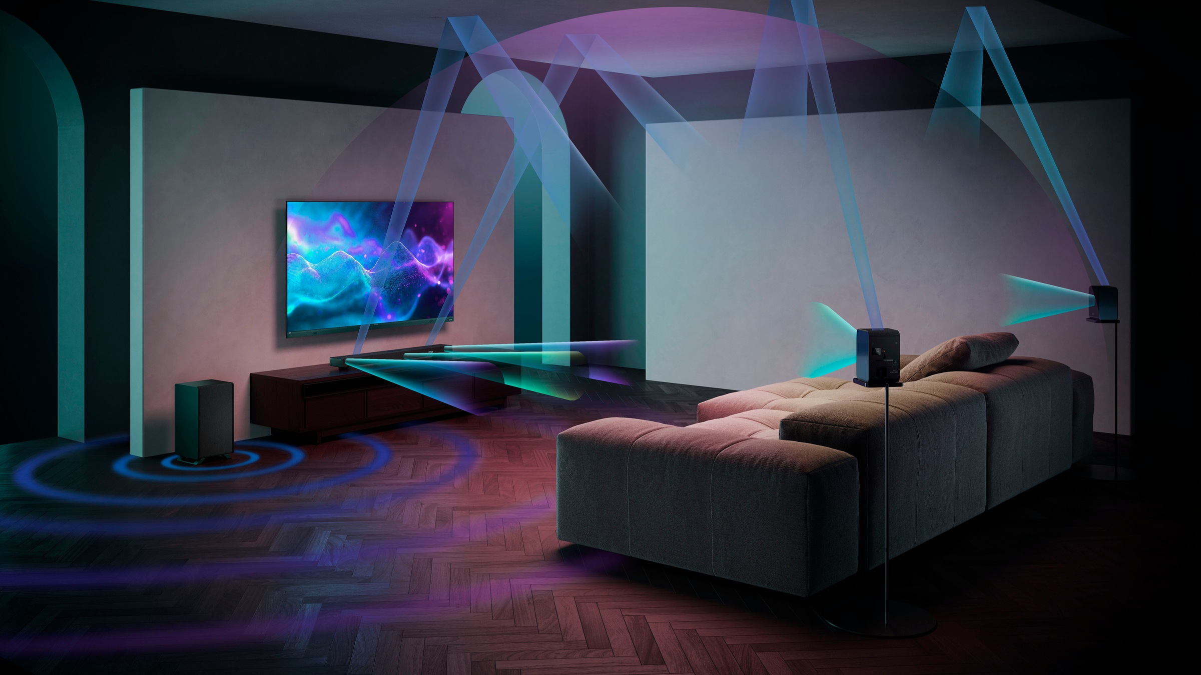 Sharp Surround-Lautsprecher »HT-SPR52021«, (Set)