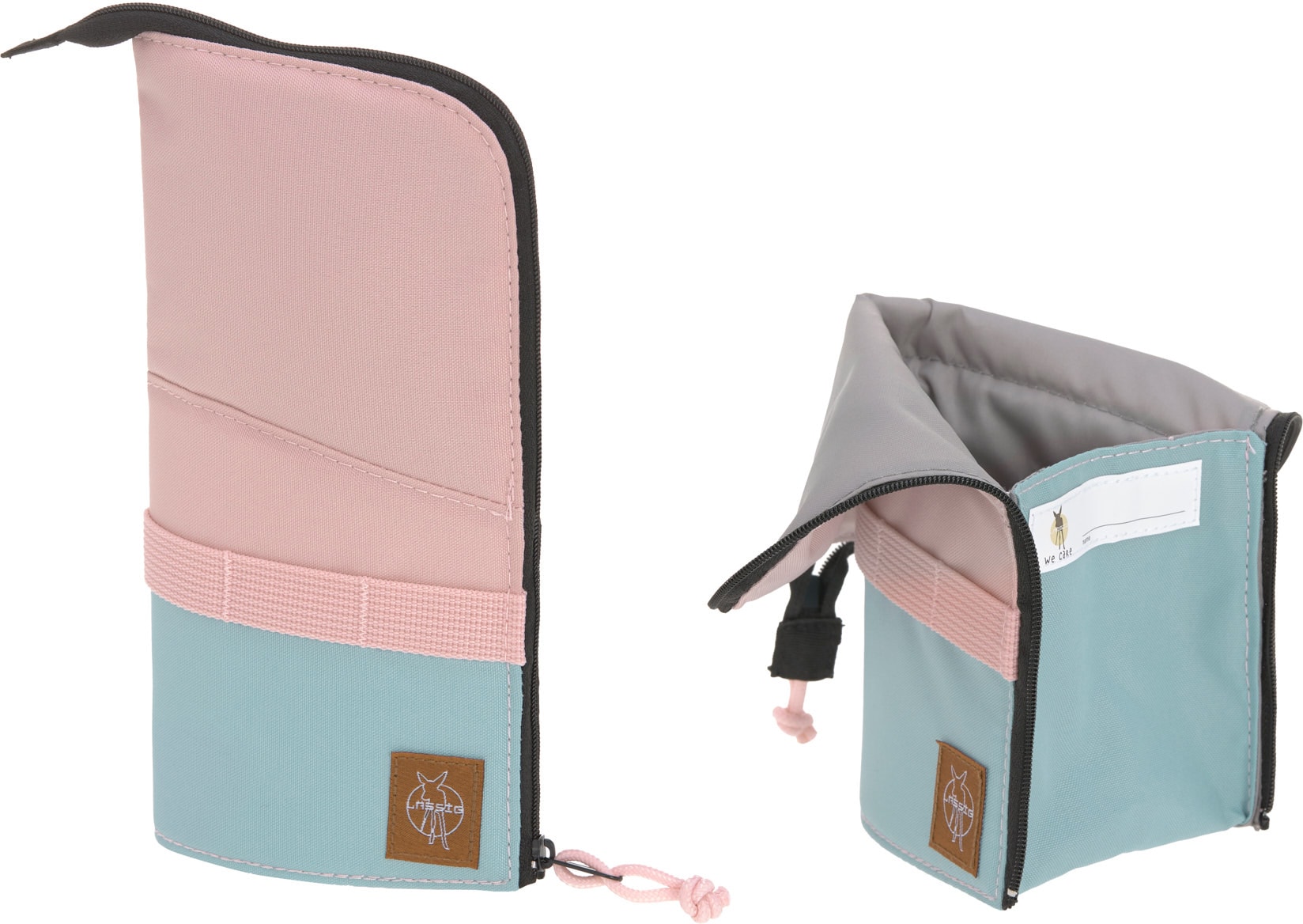 LÄSSIG Schulranzen »Unique, Boxy, Rose Blue Black«, Reflektoren, PETA-approved vegan; aus recyceltem Material