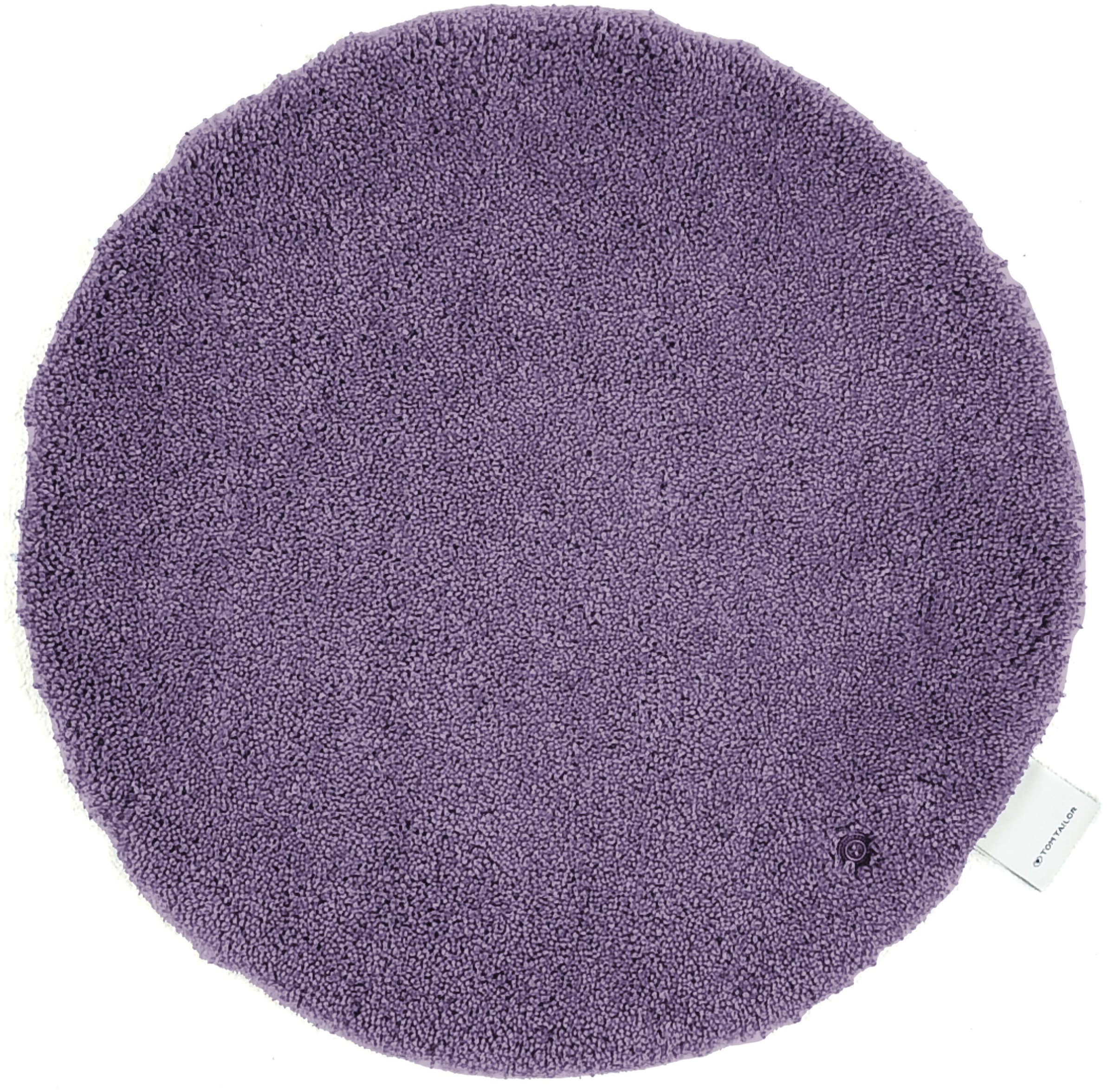 TOM TAILOR Badematte »Cozy Bath UNI«, rutschhemmend beschichtet, fußbodenheizungsgeeignet, Badteppich, Uni Farben, rechteckig, rund und oval erhältlich