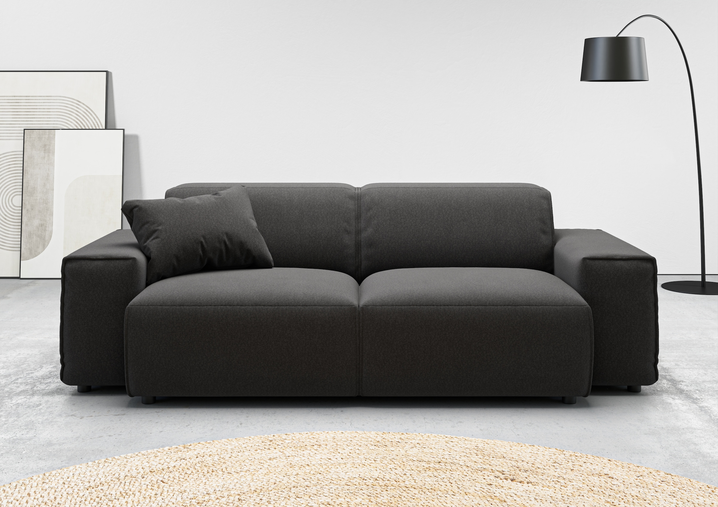 Home affaire 2,5-Sitzer »Glimminge auch in Breitcord, Feincord + Easy care-Bezug« besondere Kedernähte, Zierkissen