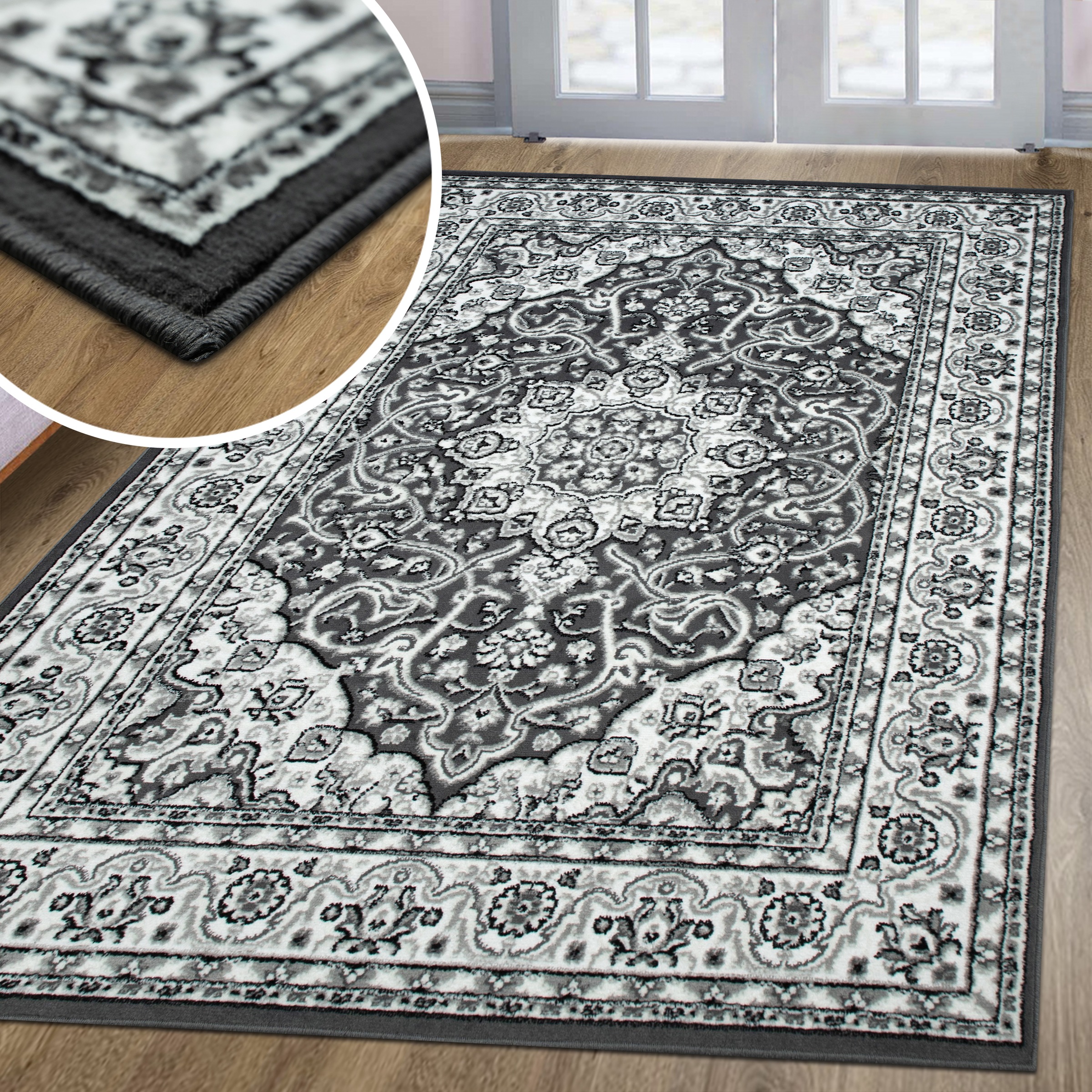 my home Teppich »Miane«, rechteckig, 8 mm Höhe, Orient-Design, Fußbodenheiz günstig online kaufen