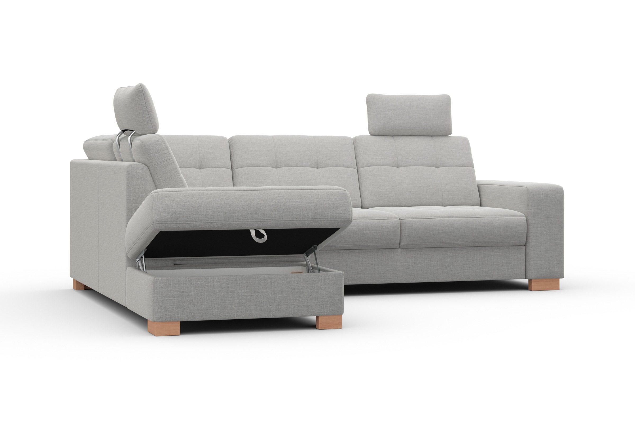 sit&more Ecksofa »Quincy L-Form«, wahlweise mit Bettfunktion und Bettkasten