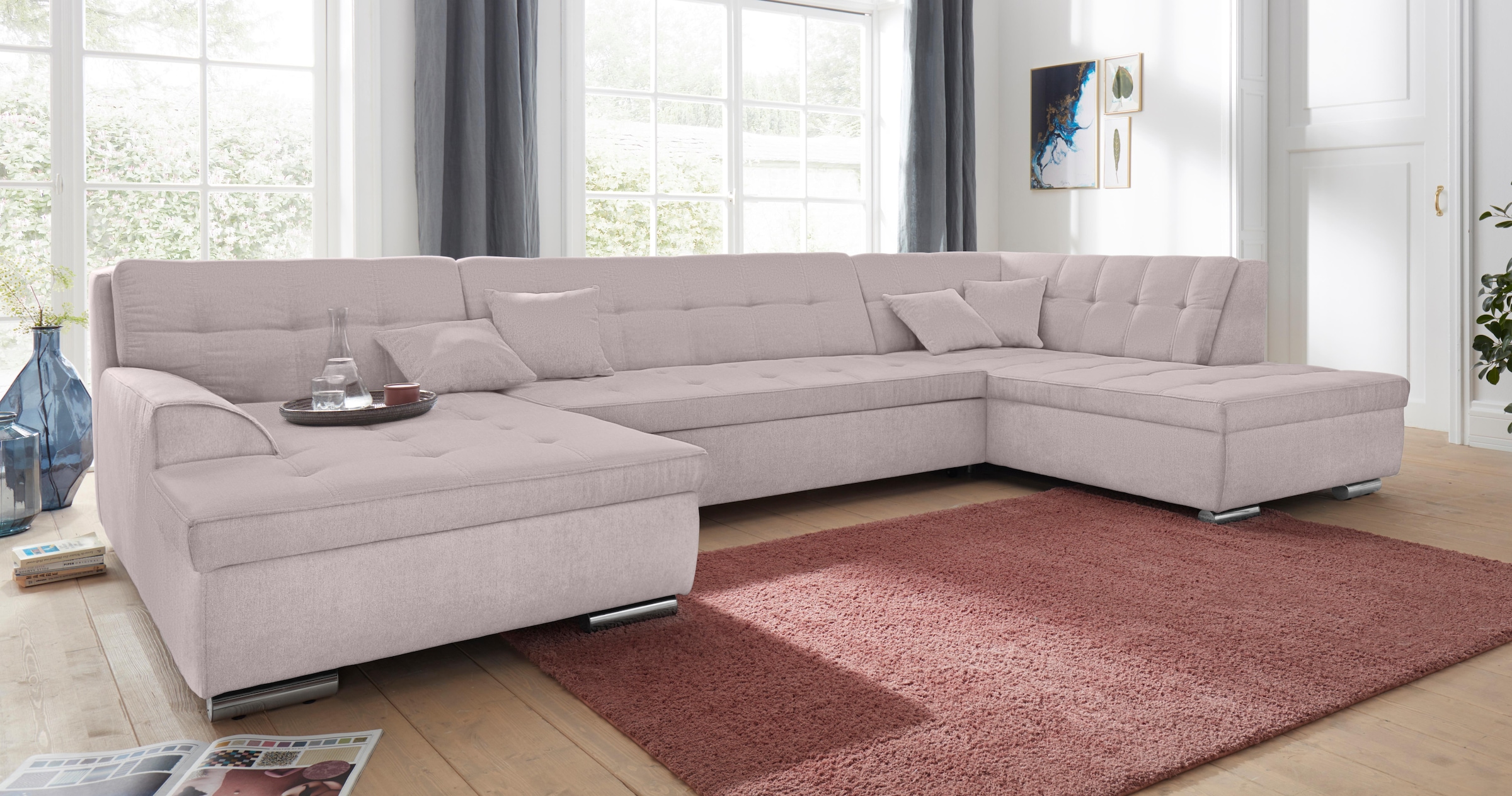 DOMO collection Wohnlandschaft "NMoric im XXL-Format, B/T/H: 353/216/80 cm, günstig online kaufen