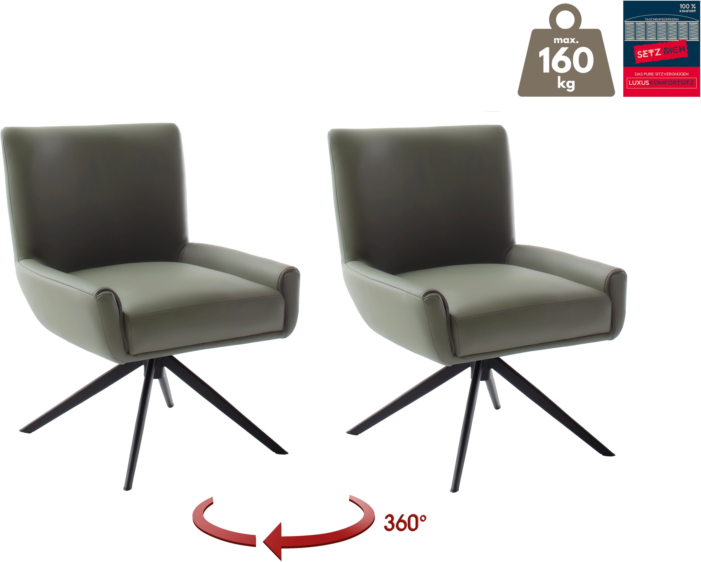 MCA furniture 4-Fußstuhl »WILSON Esszimmerstuhl, Armlehnstuhl, Polsterstuhl günstig online kaufen