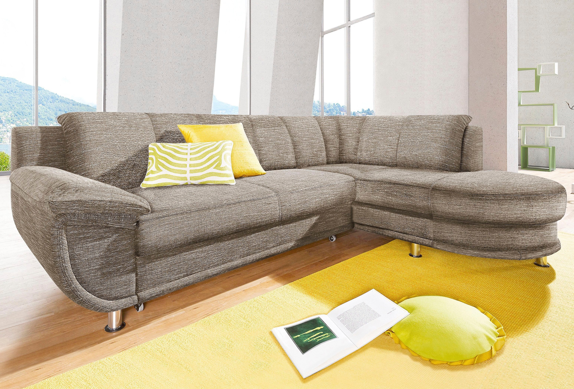 TRENDMANUFAKTUR Ecksofa »Rondo, zeitlos und elegant, bequem, L-Form«, wahlw günstig online kaufen