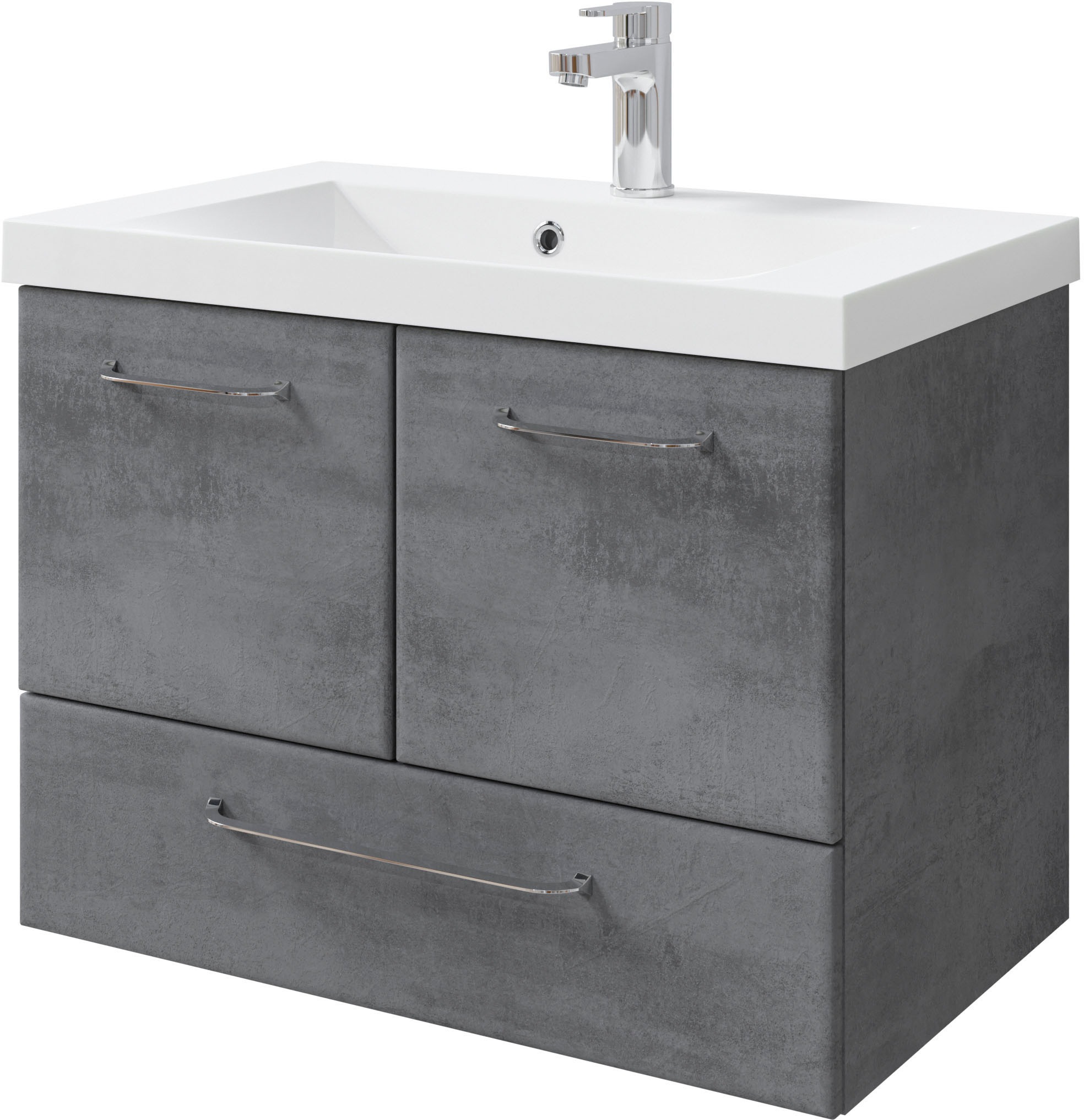 Saphir Badmöbel-Set »Quickset 945 Mineralmarmor-Waschtisch mit Unterschrank günstig online kaufen