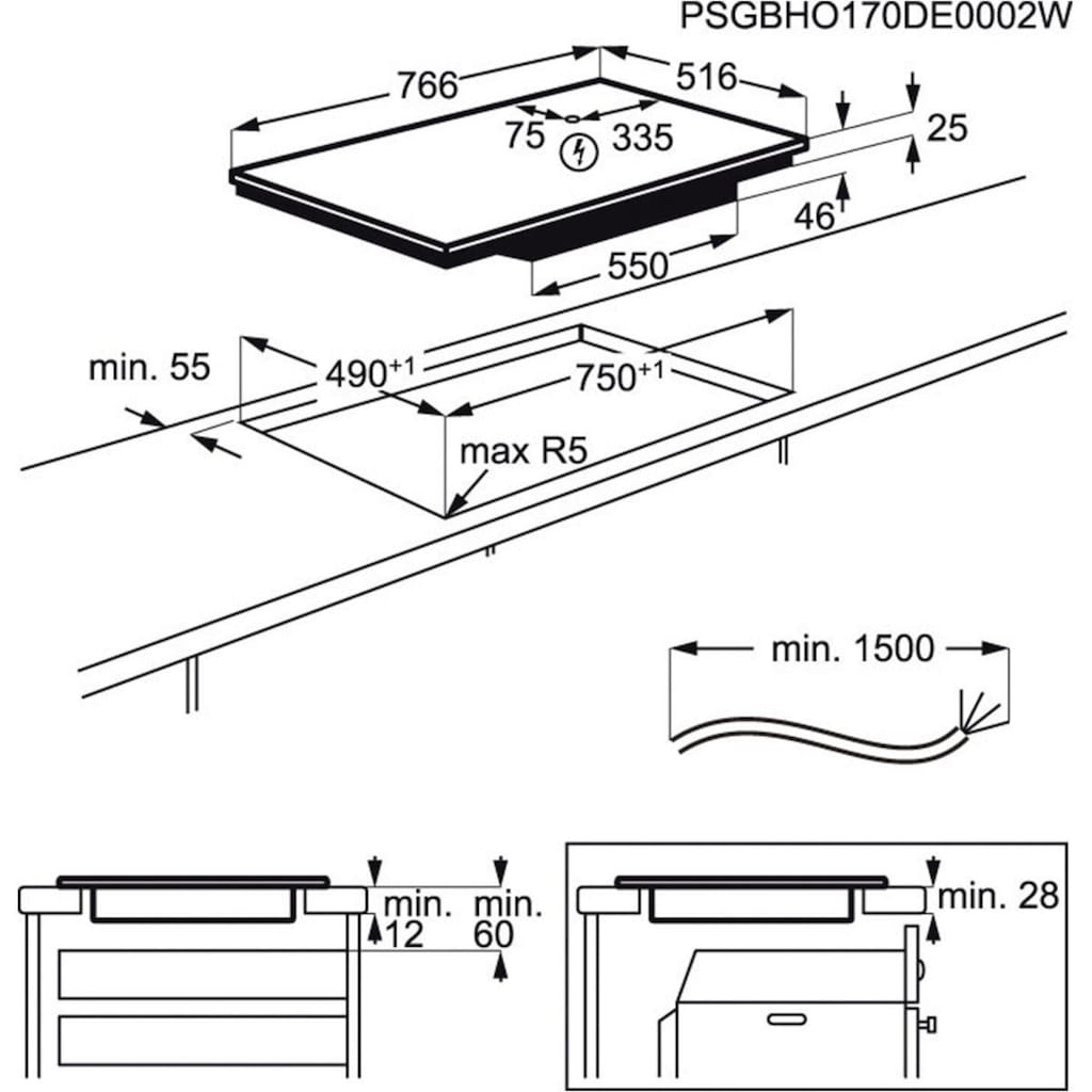 AEG Induktions-Kochfeld »IAE84431XB«, IAE84431XB