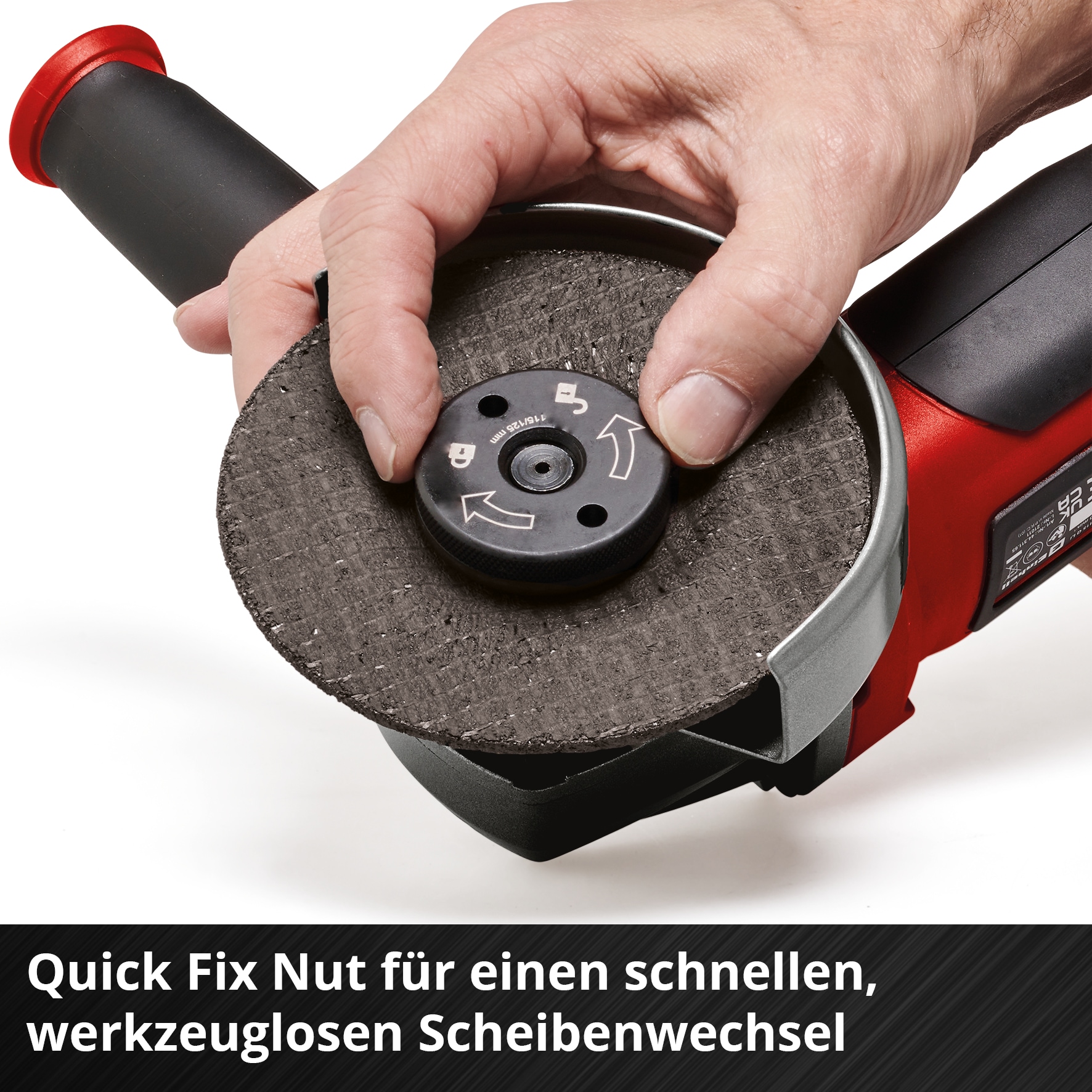 Einhell Akku-Winkelschleifer »Power X-Change TE-AG 18/115 Q Li Solo«, ohne Akku und ohne Ladegerät