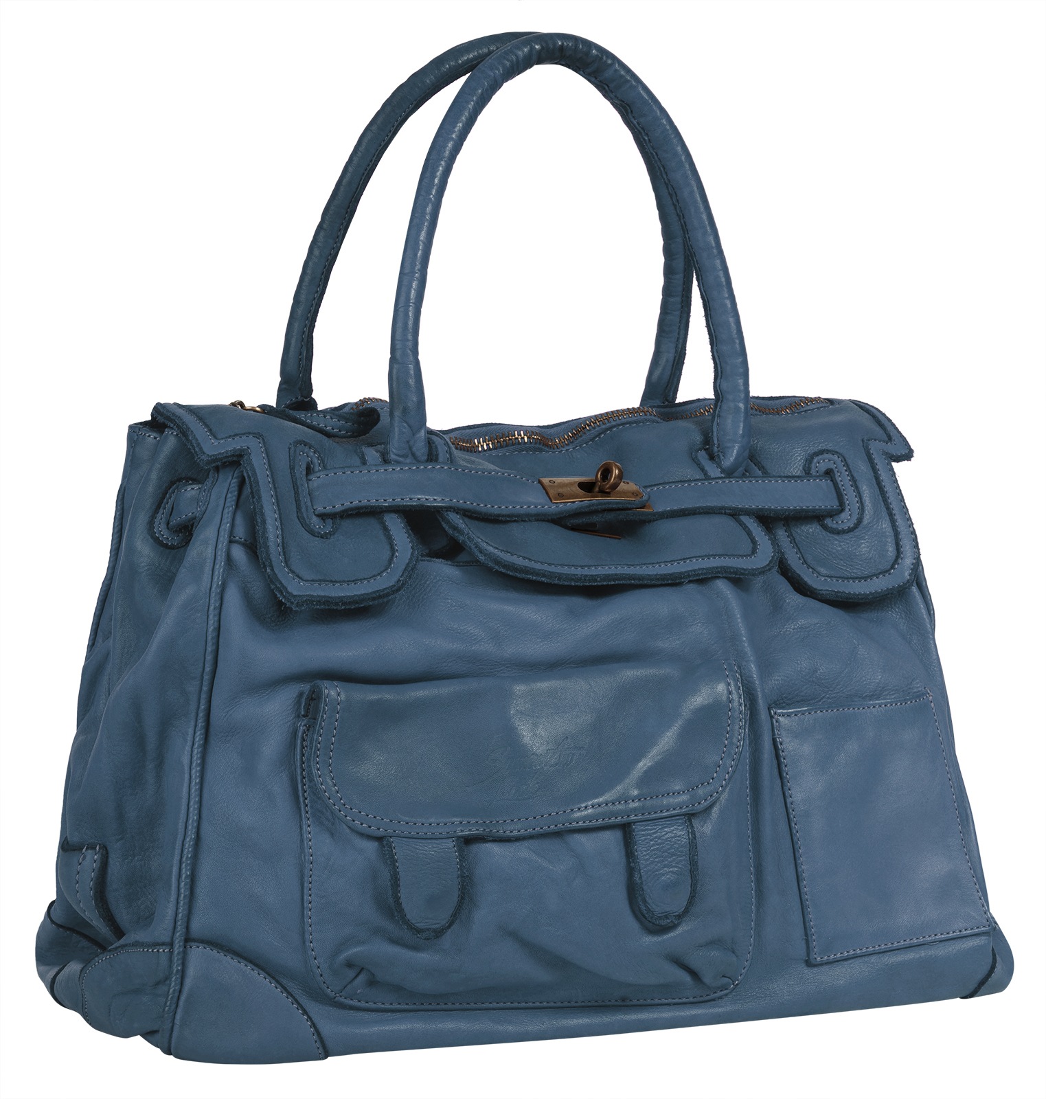 Samantha Look Shopper, echt Leder, Made in Italy
