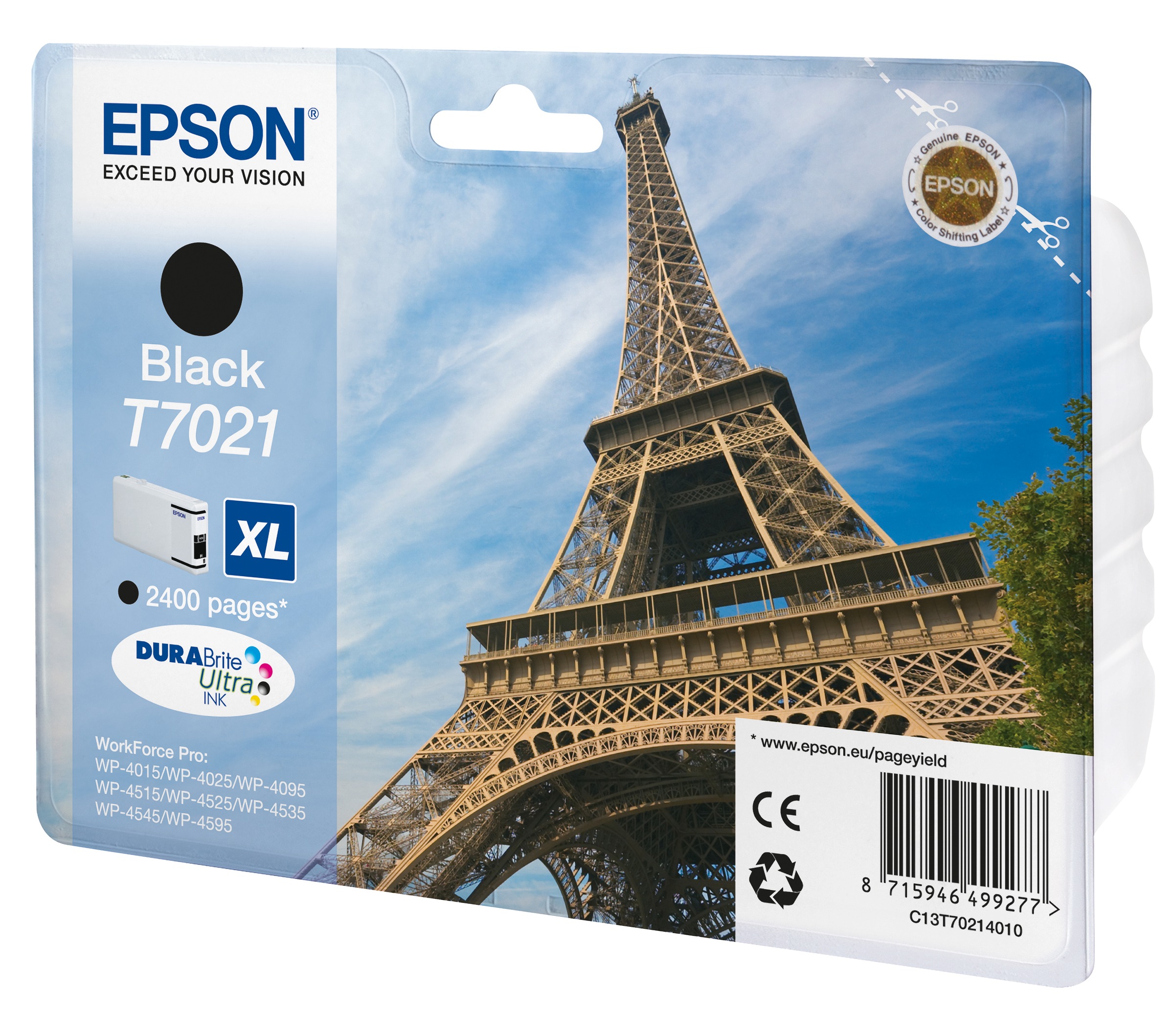 Epson Tintenpatrone »Epson Eiffel Tower Tintenpatrone XL Black 2.4k«