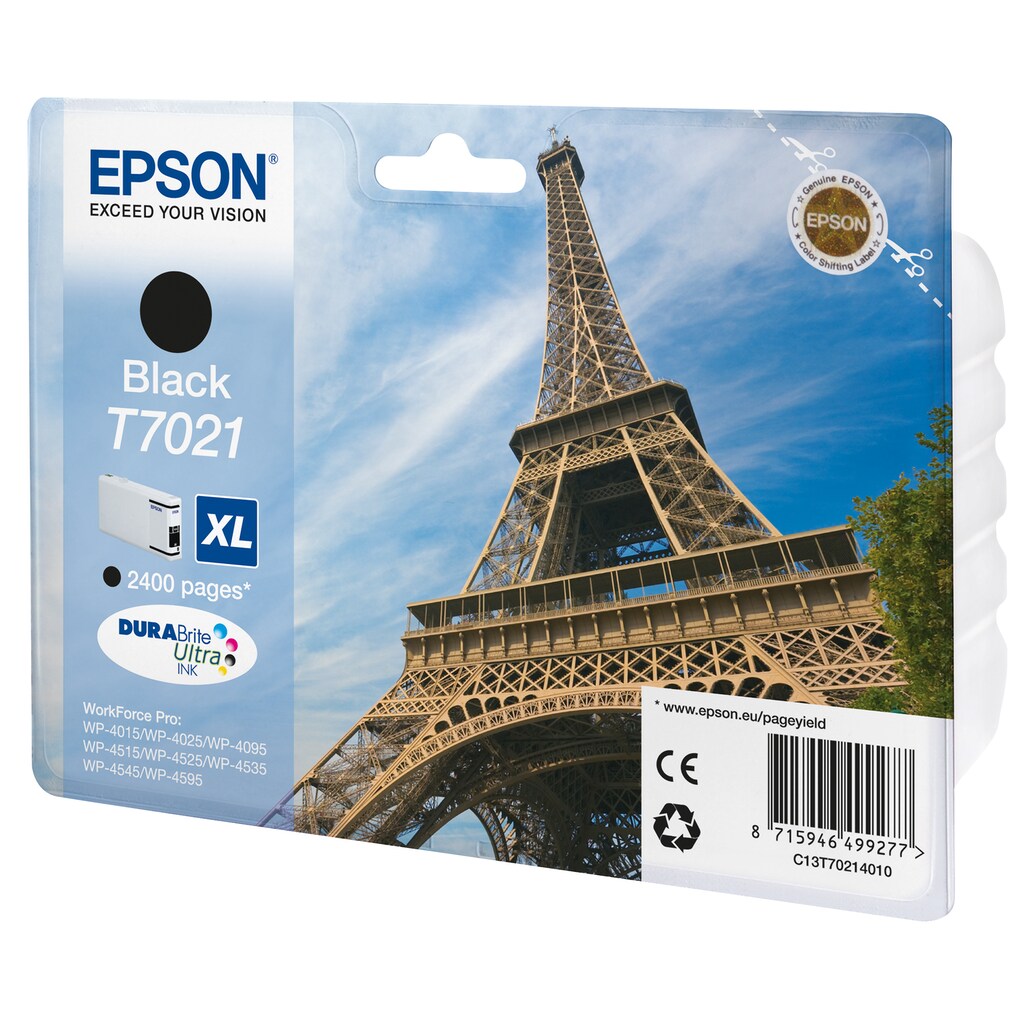 Epson Tintenpatrone »Epson Eiffel Tower Tintenpatrone XL Black 2.4k«